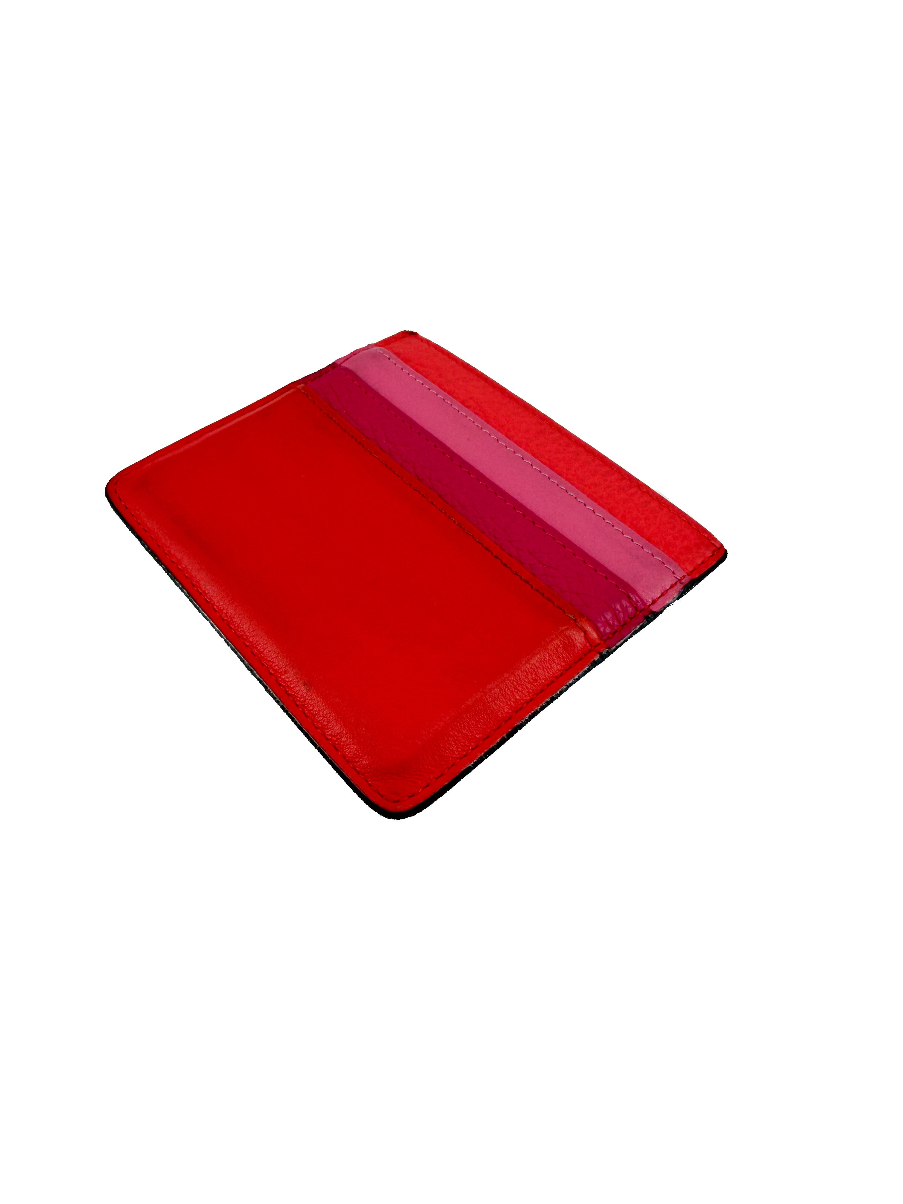 Christian Dior Lady Dior pink and orange card holder  26-MA-1114