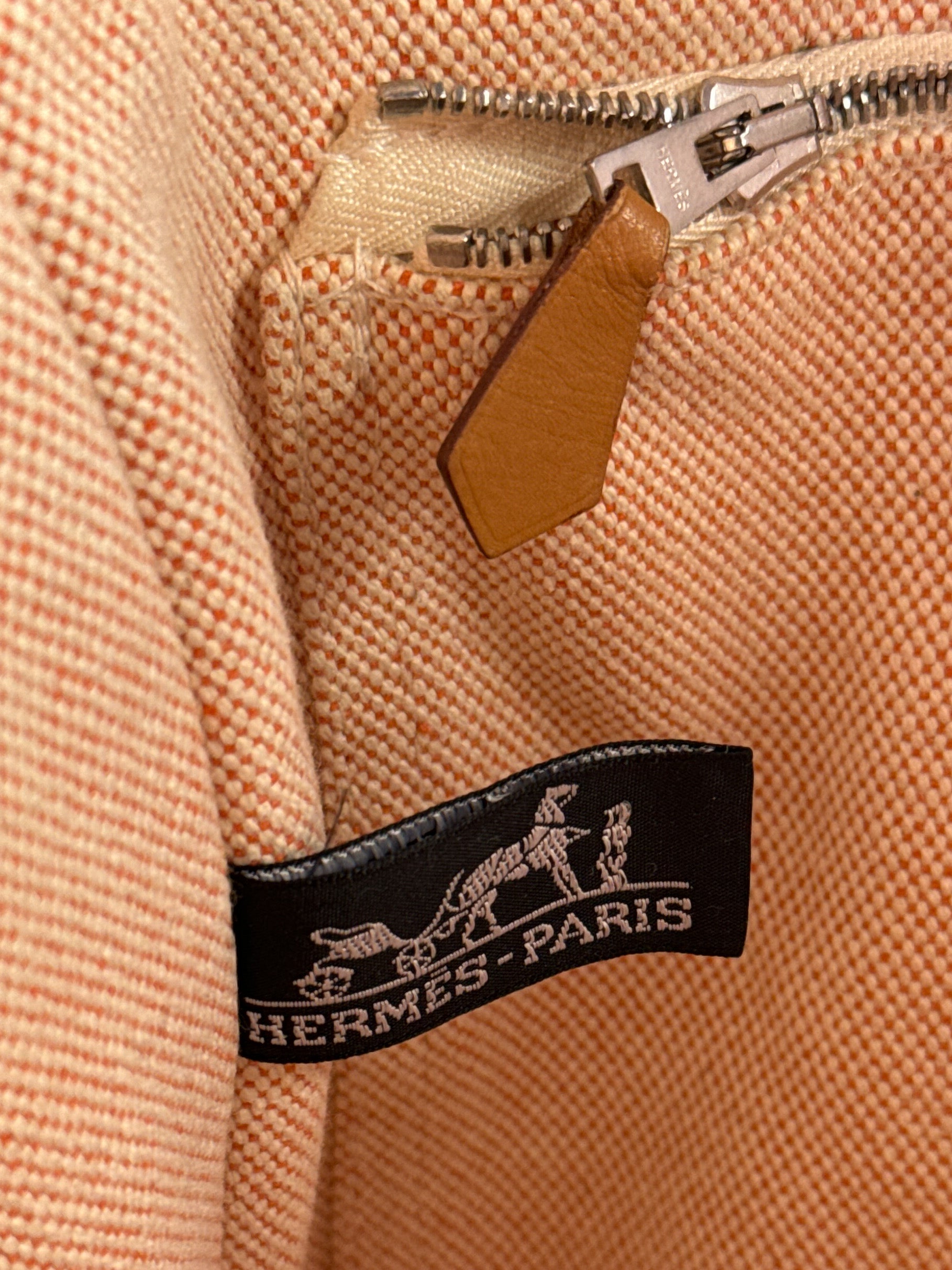 Hermès orange herline new fourre tout MM tote