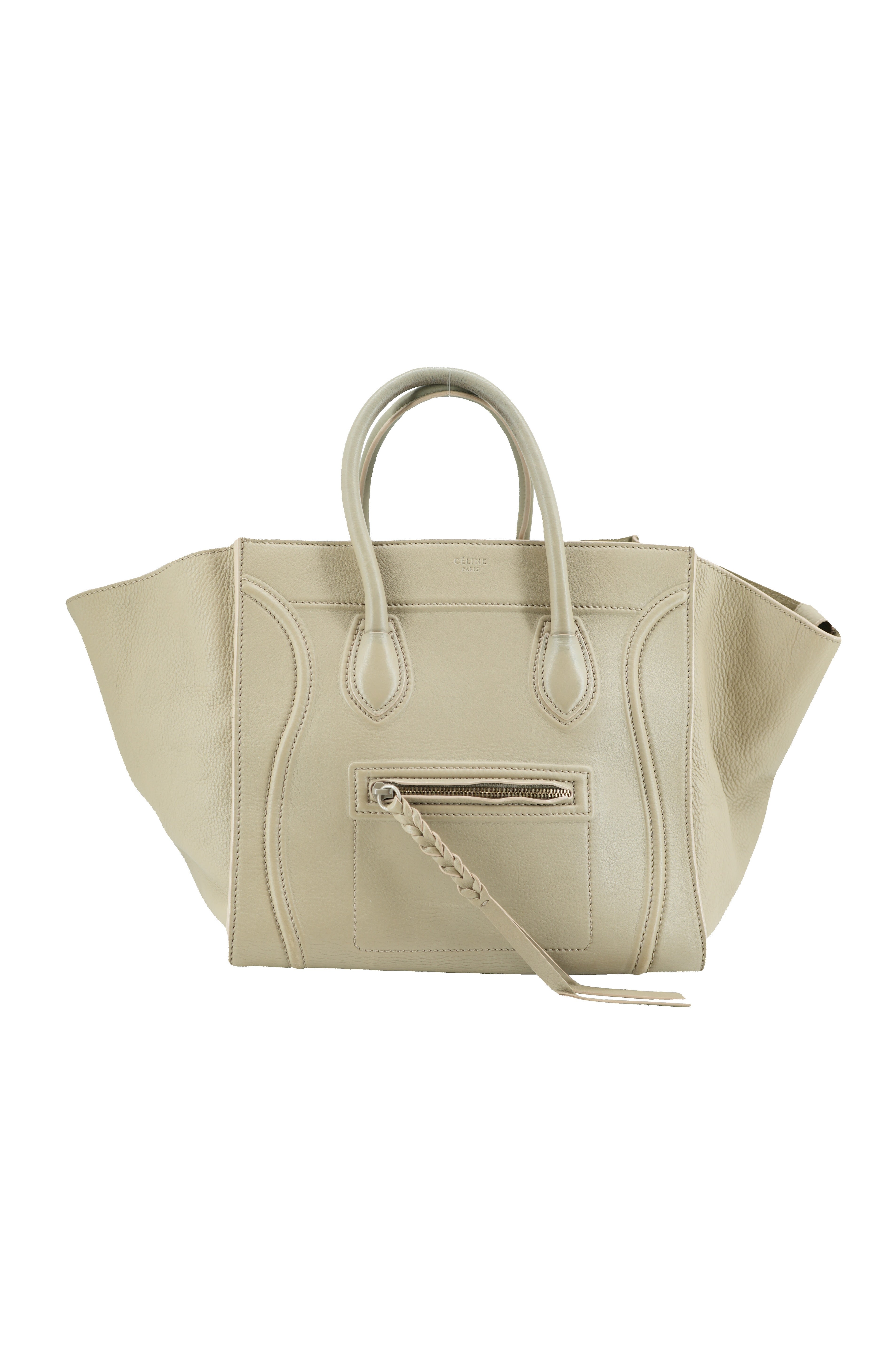 Celine beige leather Phantom bag S-GU-0122