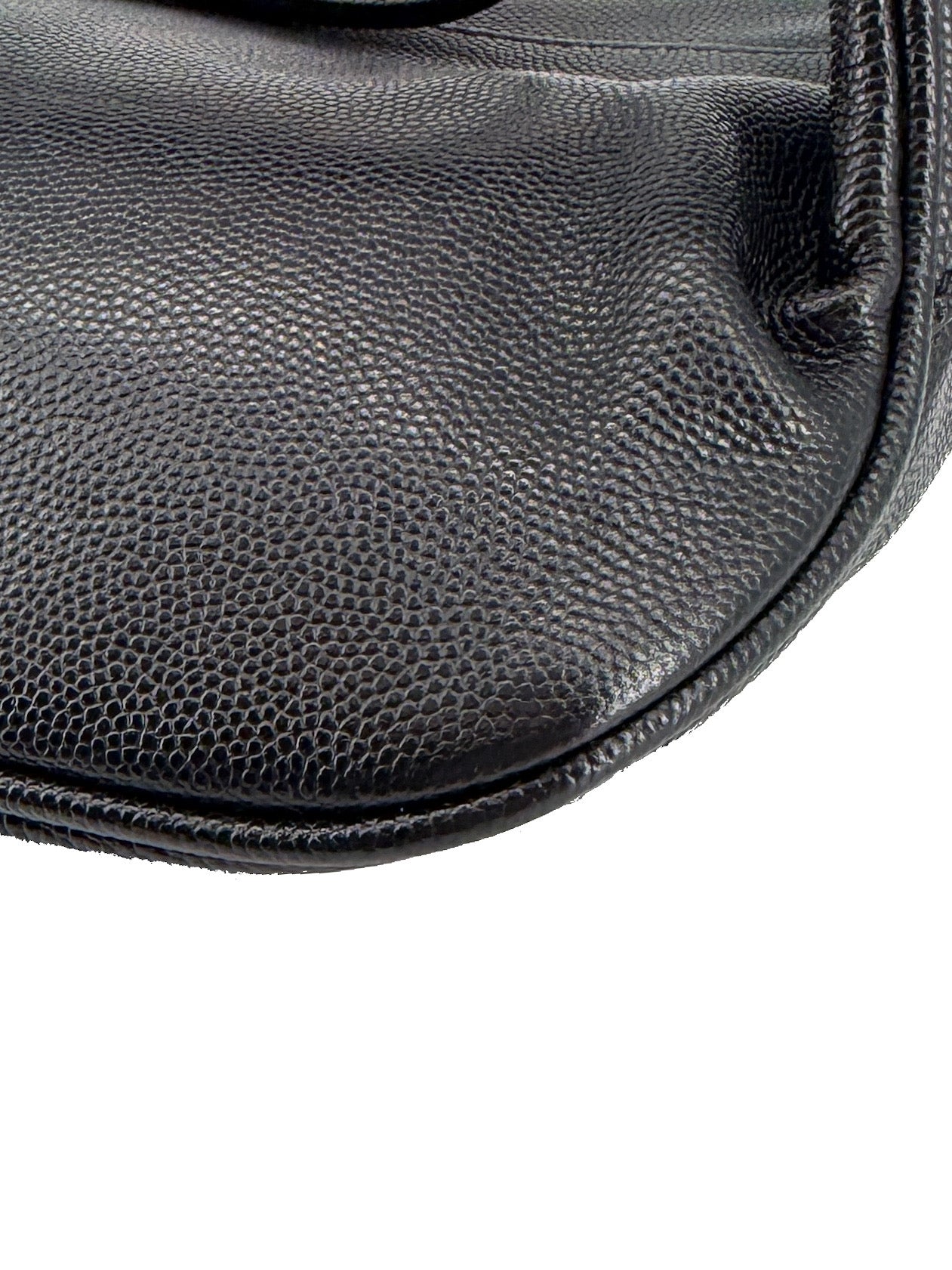 Saint Laurent black Cassandre grain de poudre monogram belt bag FLY509959-0322