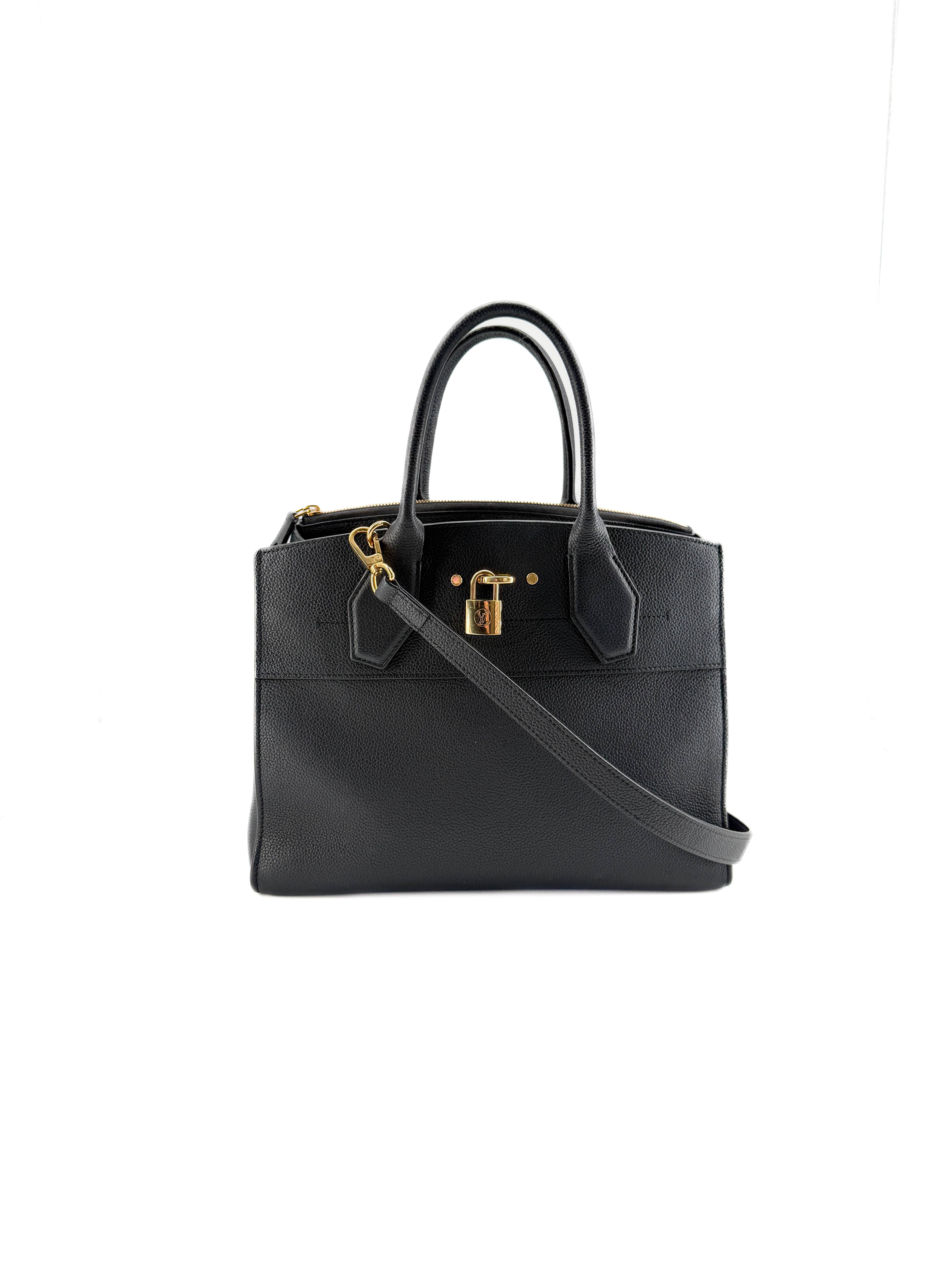 Louis Vuitton black City Steamer MM