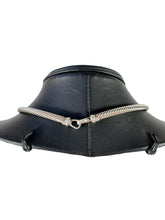 David Yurman metro cable sterling silver 14k gold collar necklace