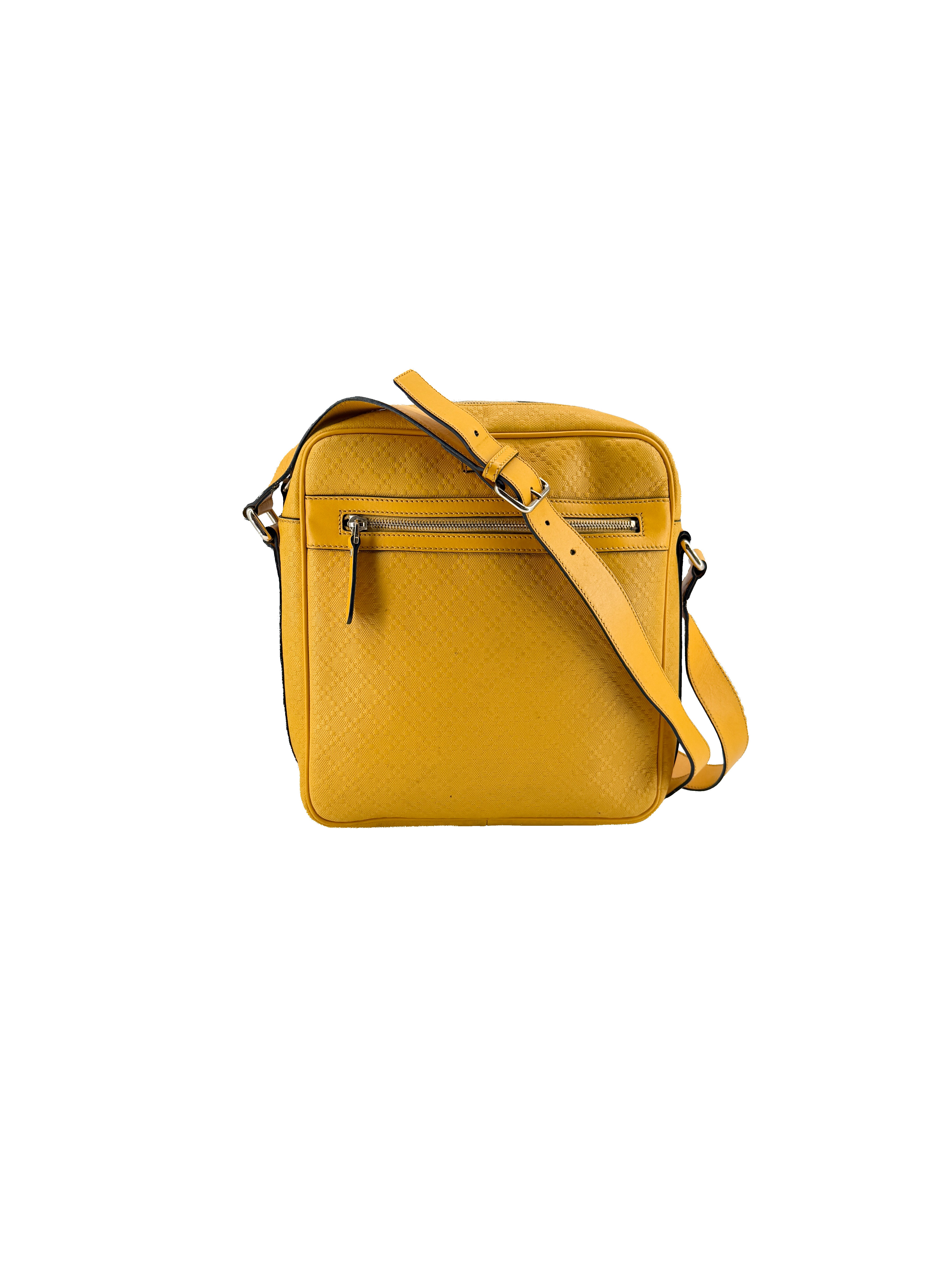 Gucci yellow Diamante leather crossbody 201448 493075