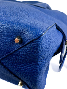 Burberry royal blue Greenwood Bowling bag small