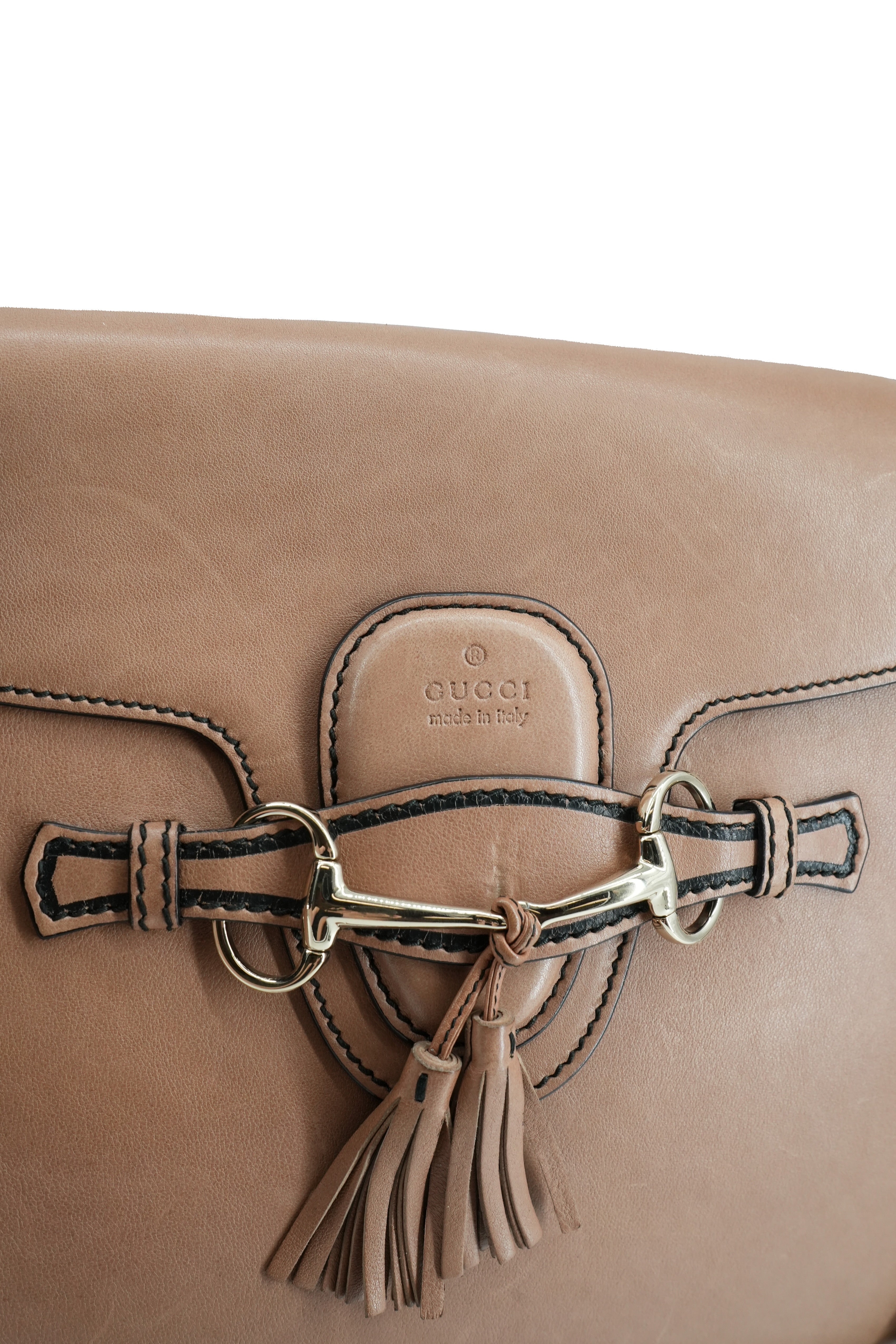Gucci brown Emily chain flap bag 295403 527066