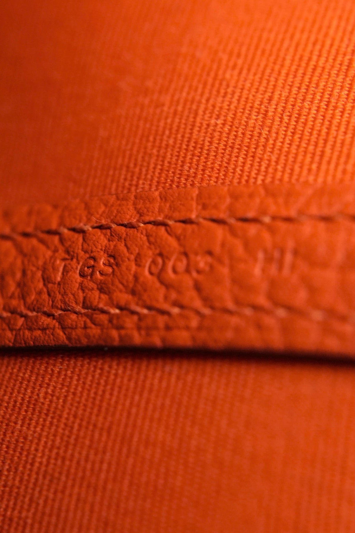 Hermès orange canvas leather Garden Party 36 T