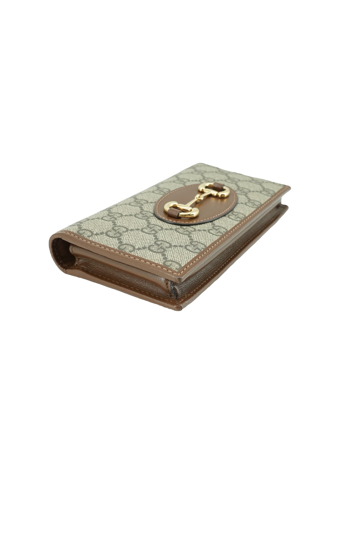 Gucci brown Horsebit 1955 chain wallet 621892-2149