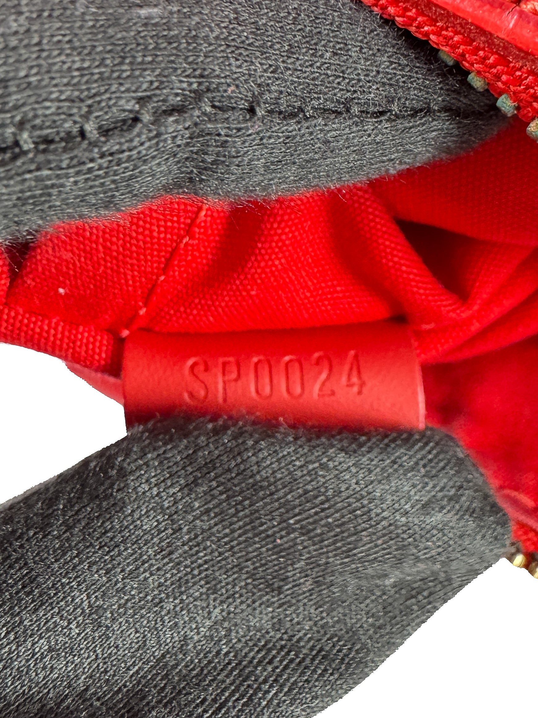 Louis Vuitton red epi leather Speedy 30  SP0024