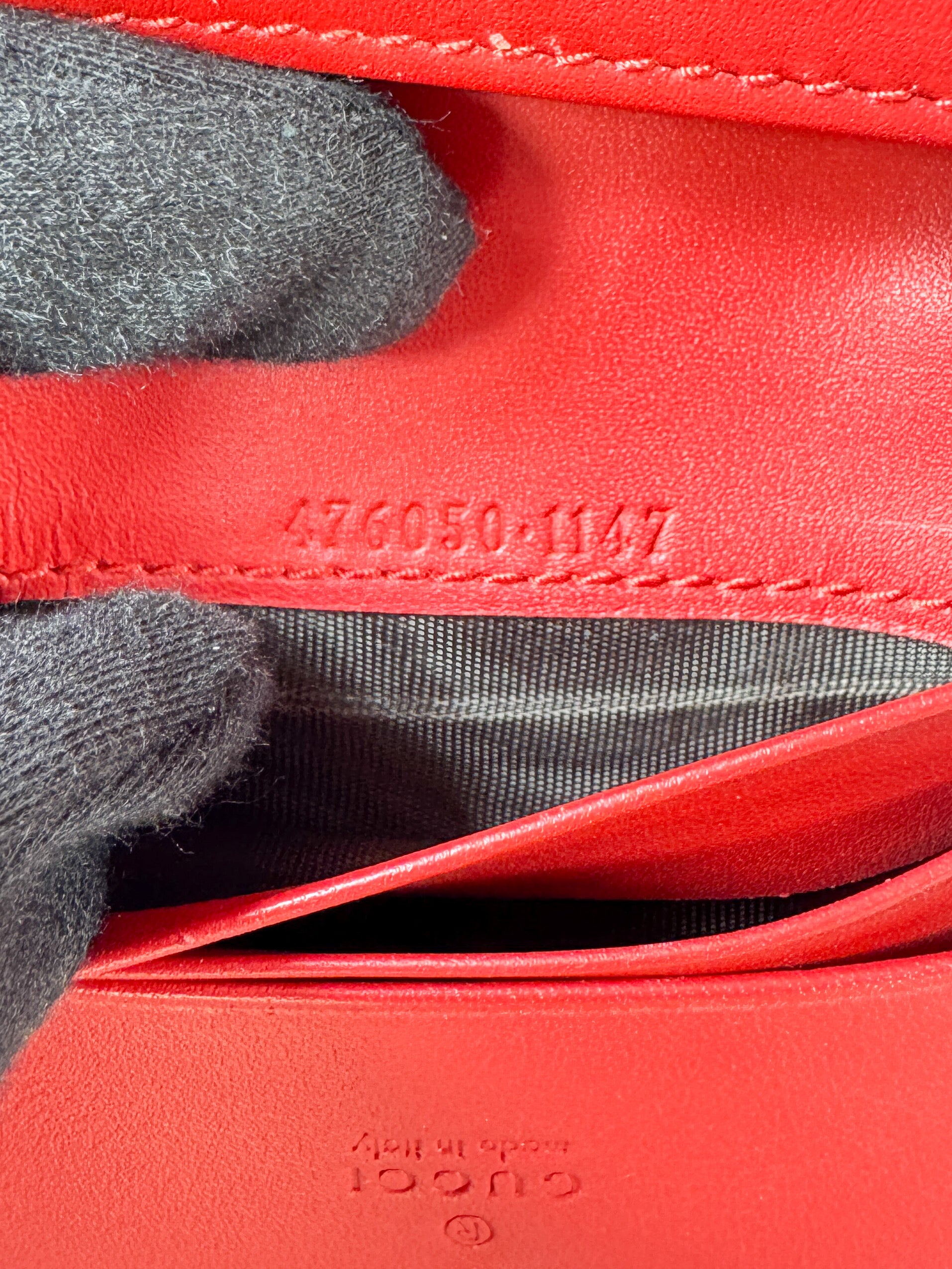 Gucci GG Supreme signature cherry cardholder wallet  4760501147