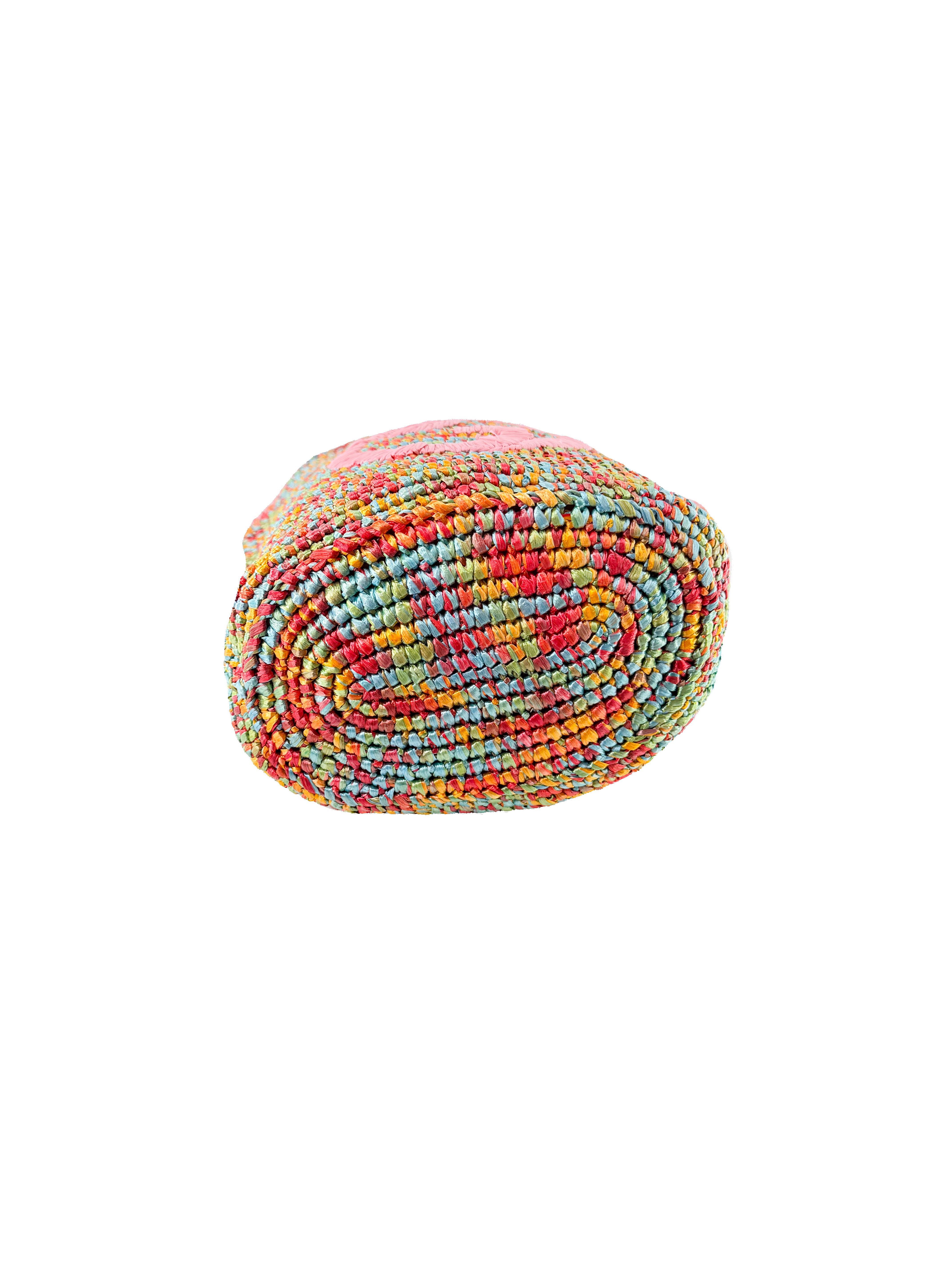 Gucci GG multicolor Raffia Blondie tote 746228 520981