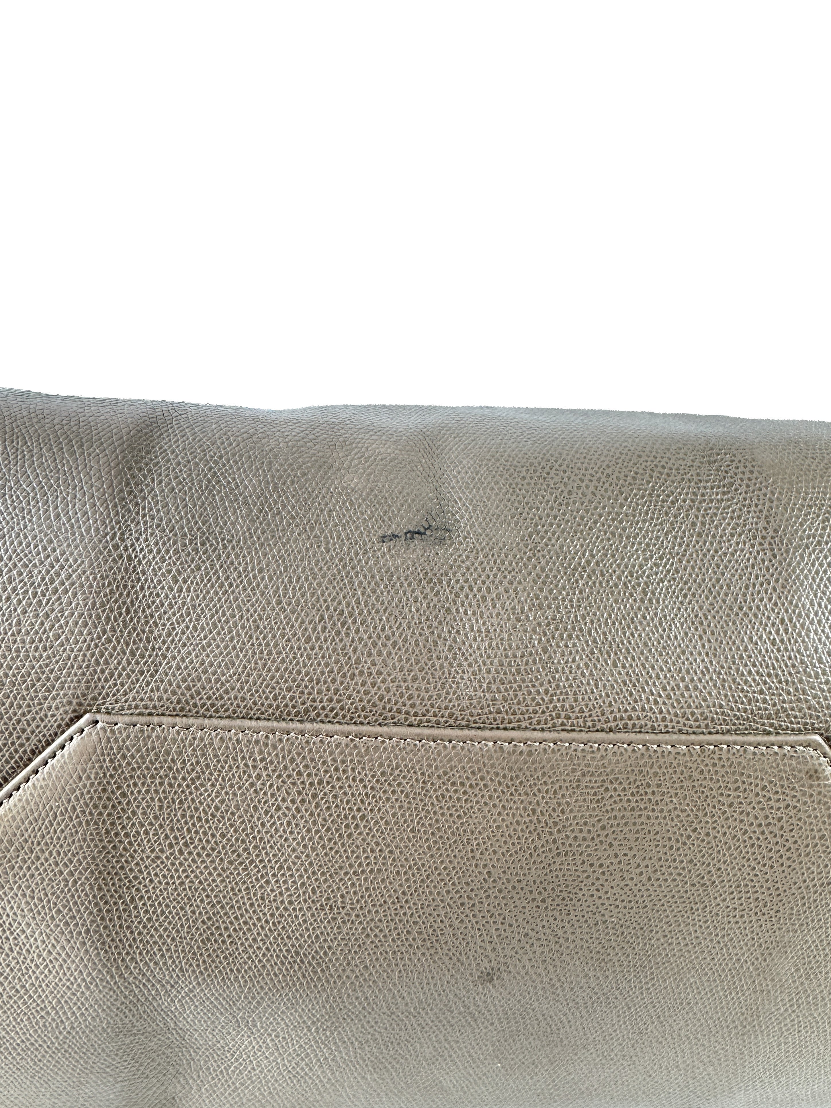 Celine blue/taupe horizontal Cabas tote