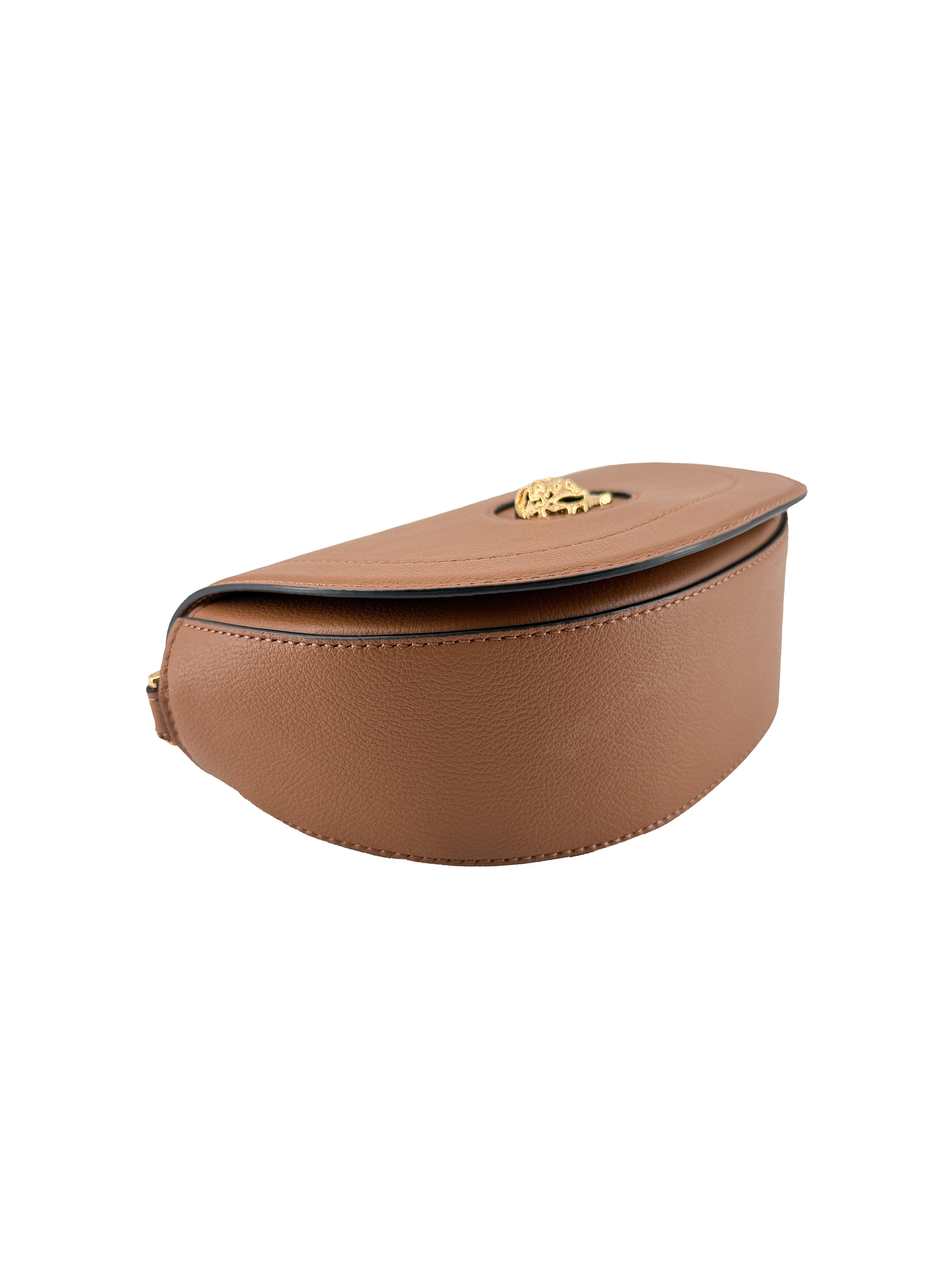 Versace brown leather La Medusa bag