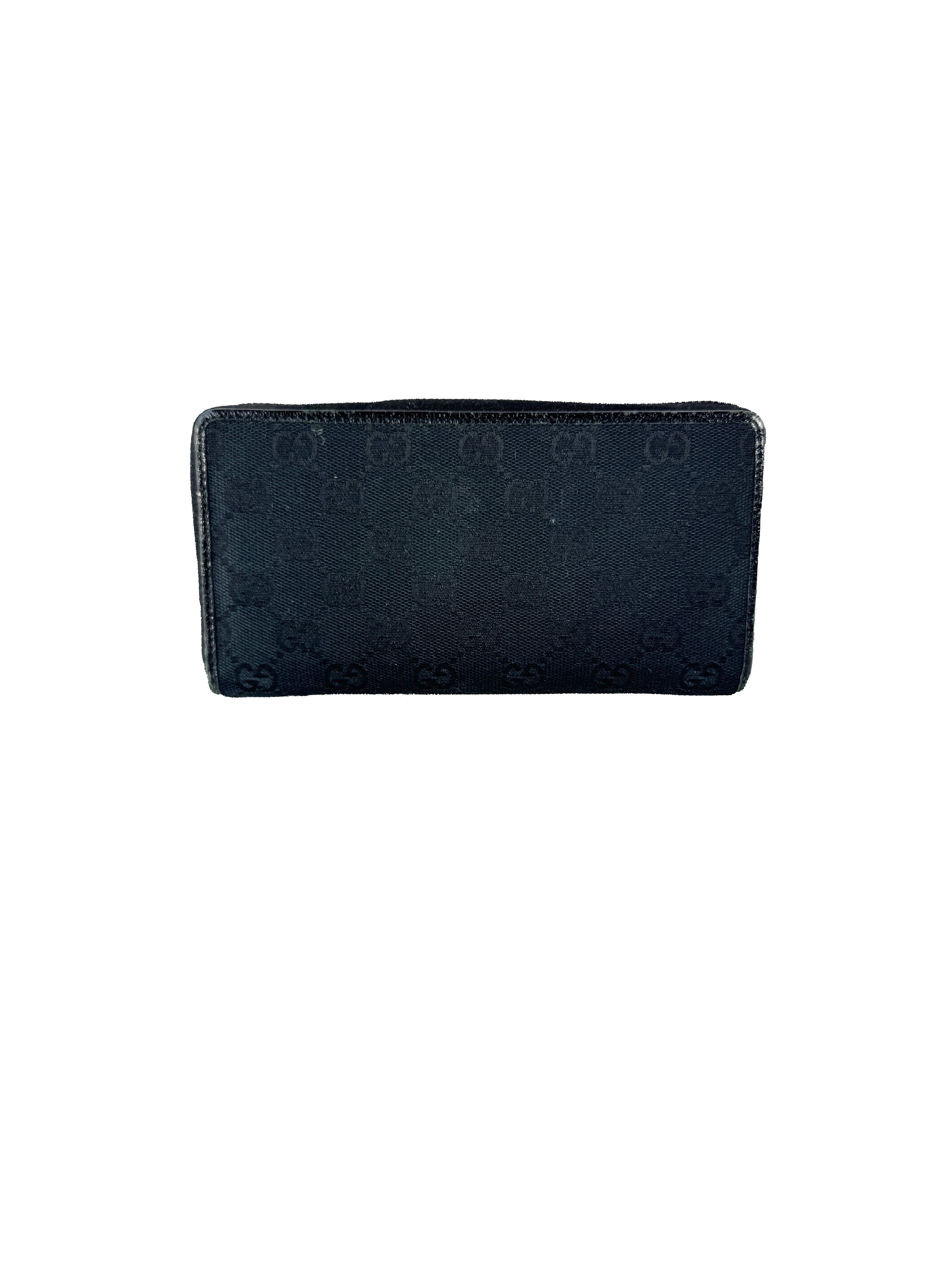 Gucci black signature GG ZA wallet 2731
