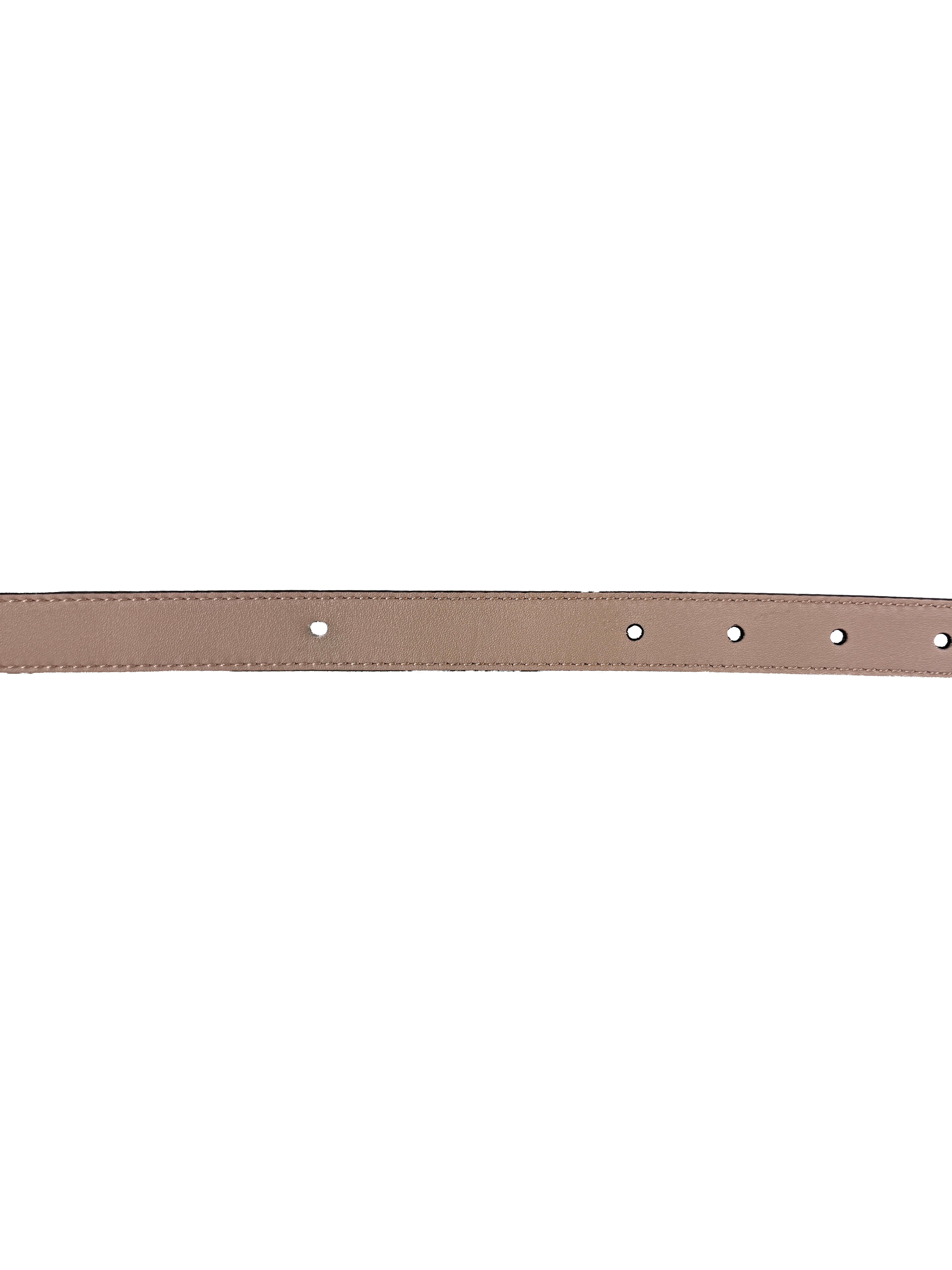 Gucci nude thin GG Marmont pearl belt size 105  214351