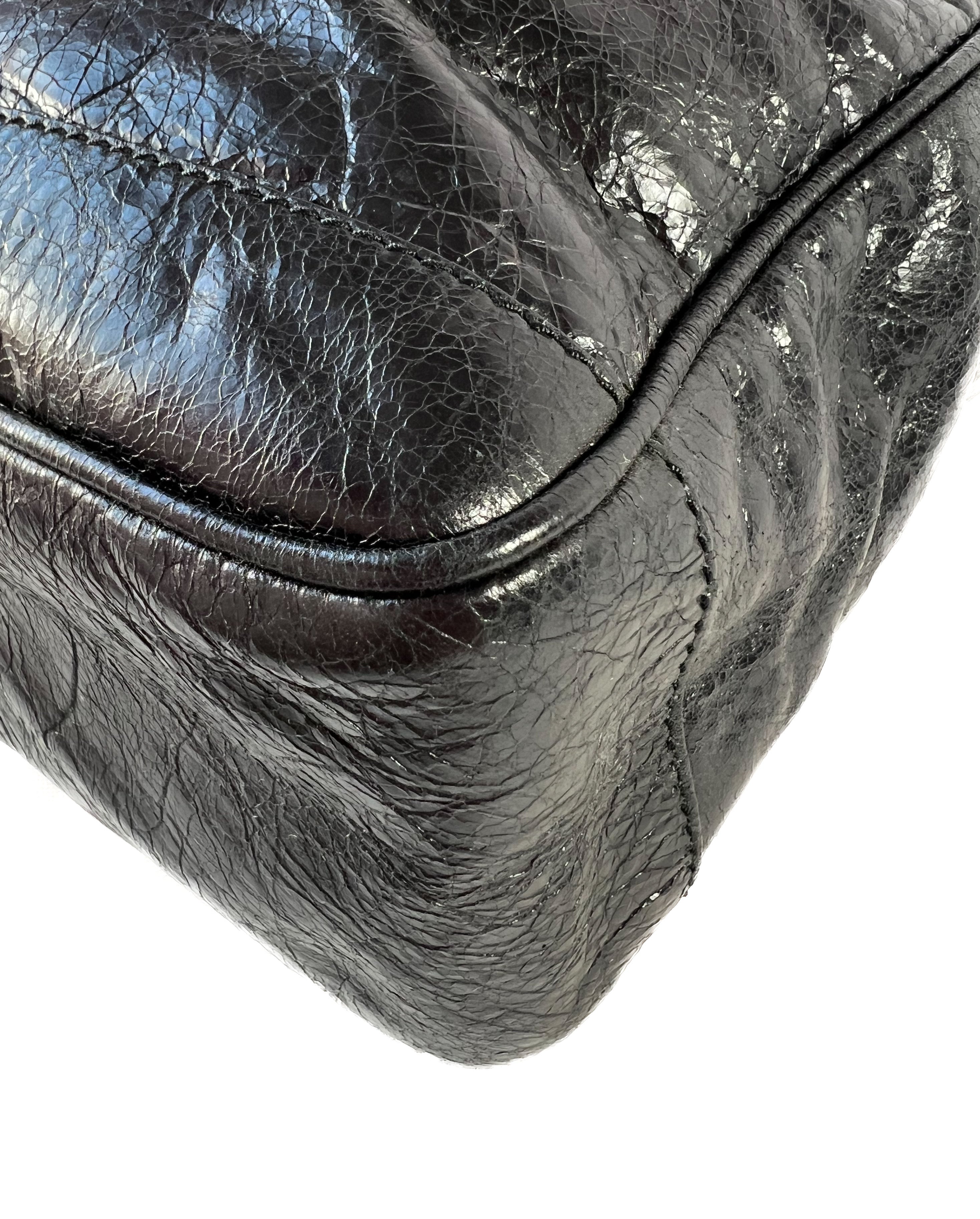 Balenciaga black classic reporter crossbody 27286210001118