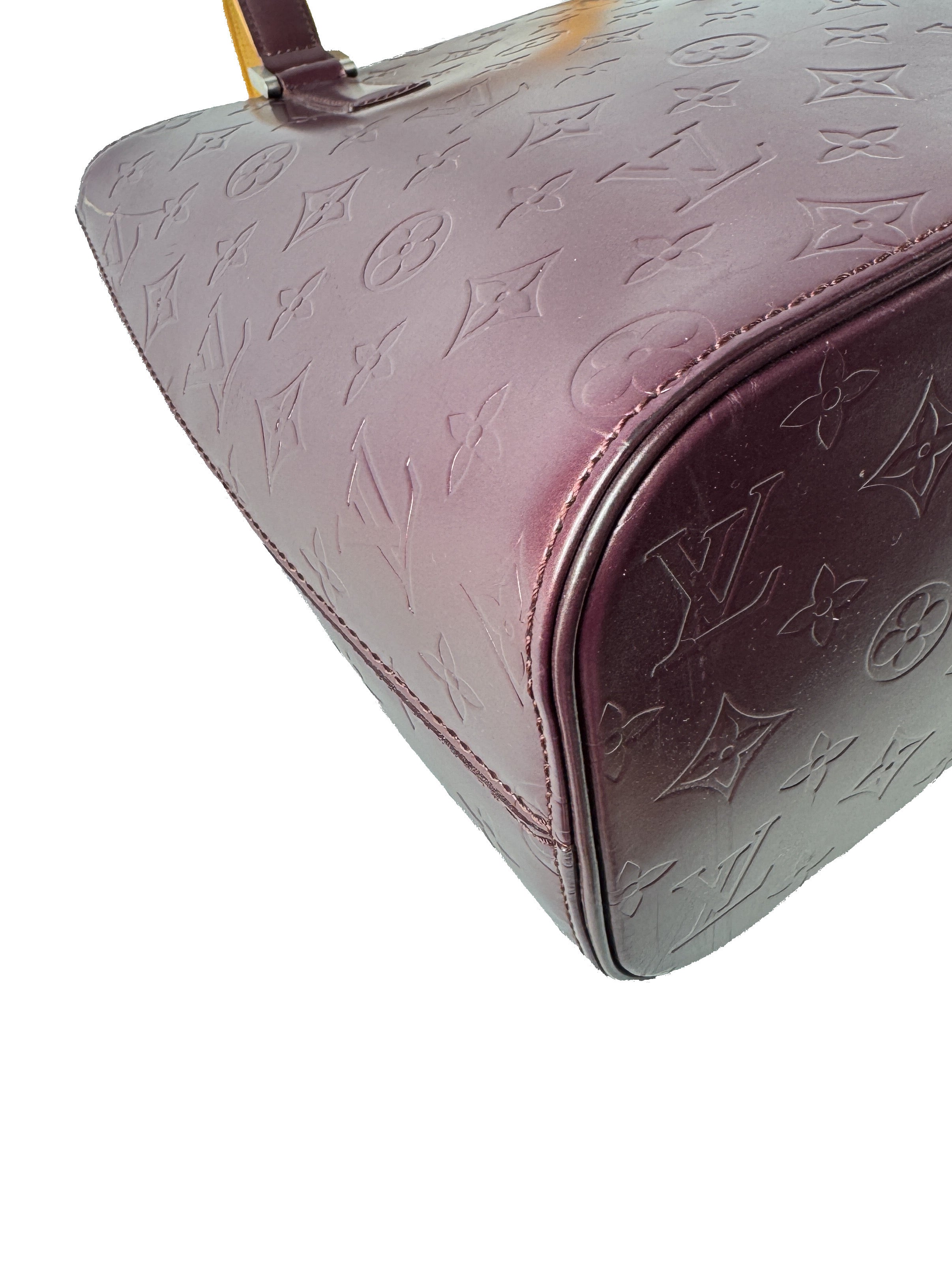 Louis Vuitton purple matte vernis Stockton tote  CA0023