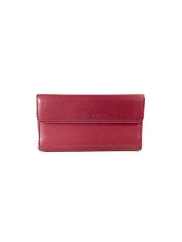 Gucci pink leather companion wallet 347112-525040