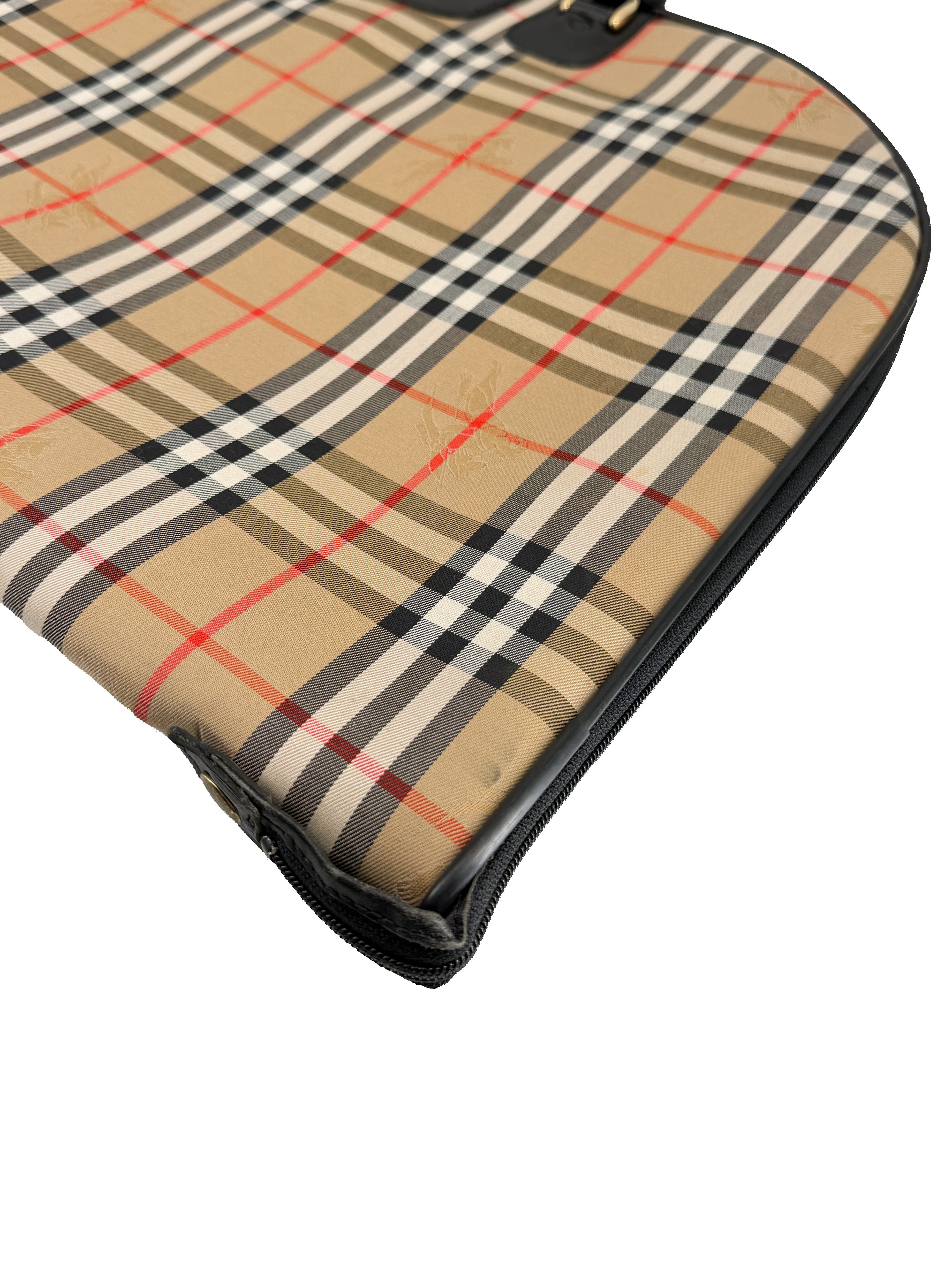 Burberry vintage Nova Check foldable garment bag