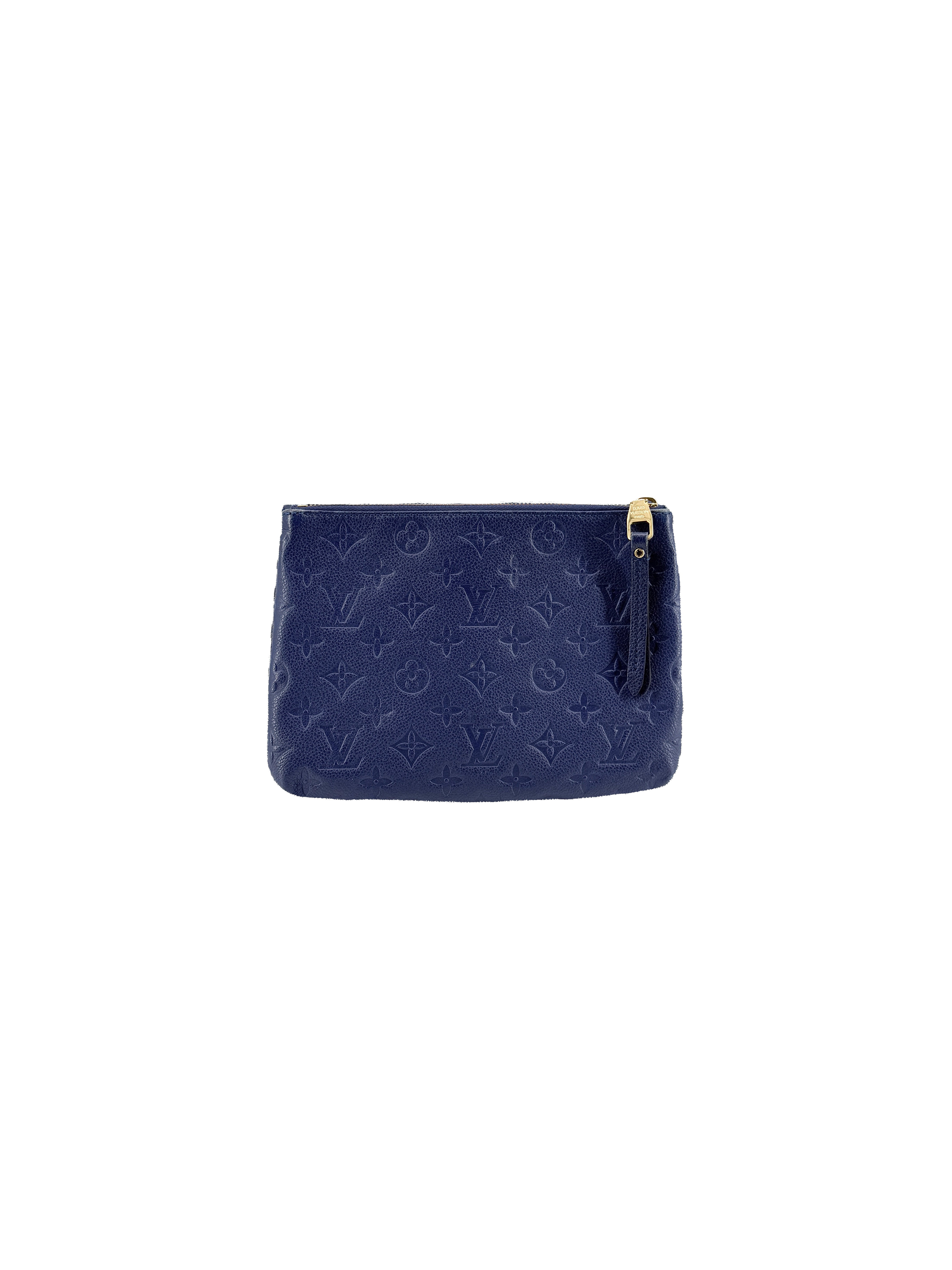 Louis Vuitton monogram navy empreinte leather Twice crossbody AR2185