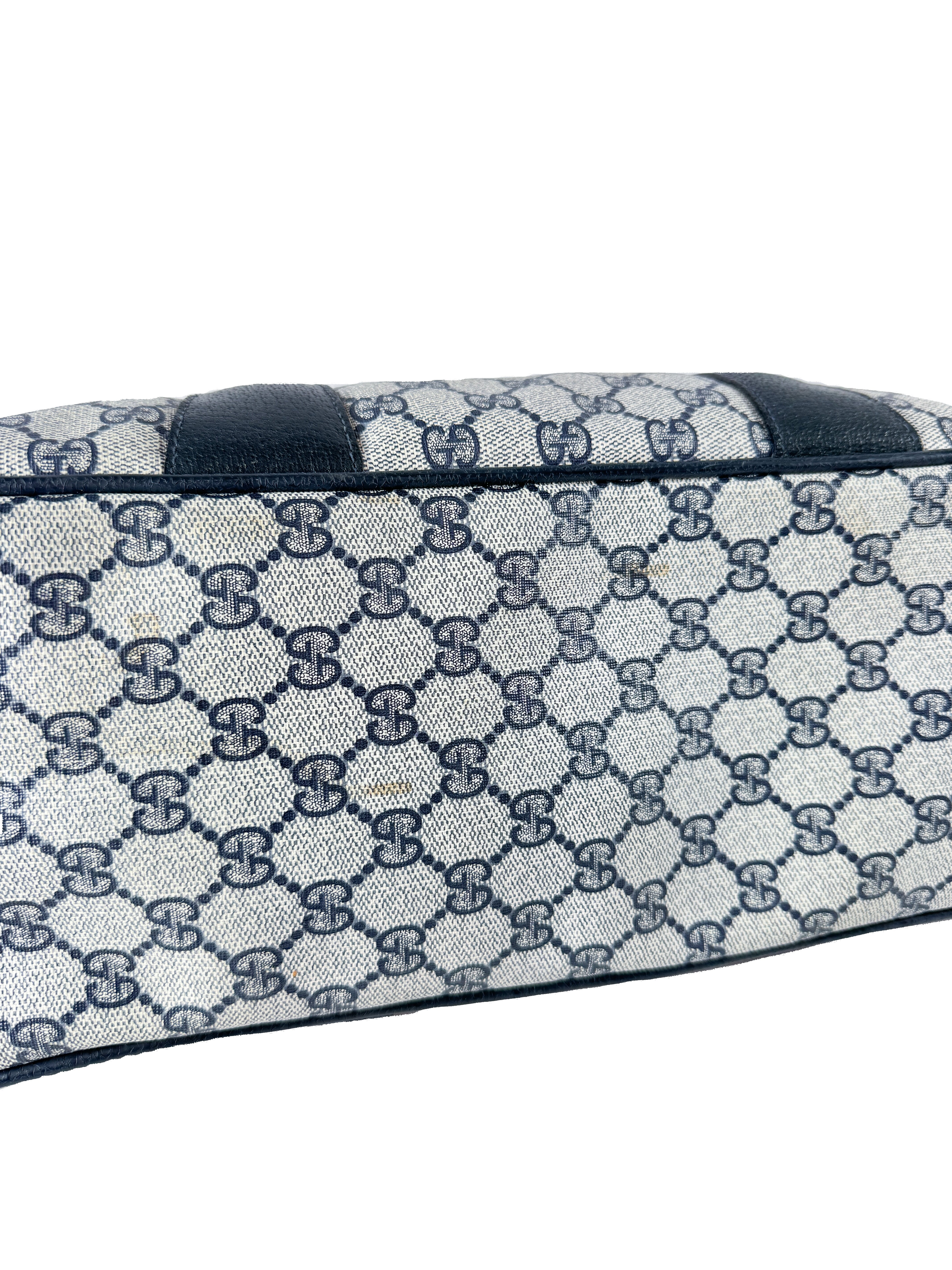 Gucci navy sherry line boston bag 3902041