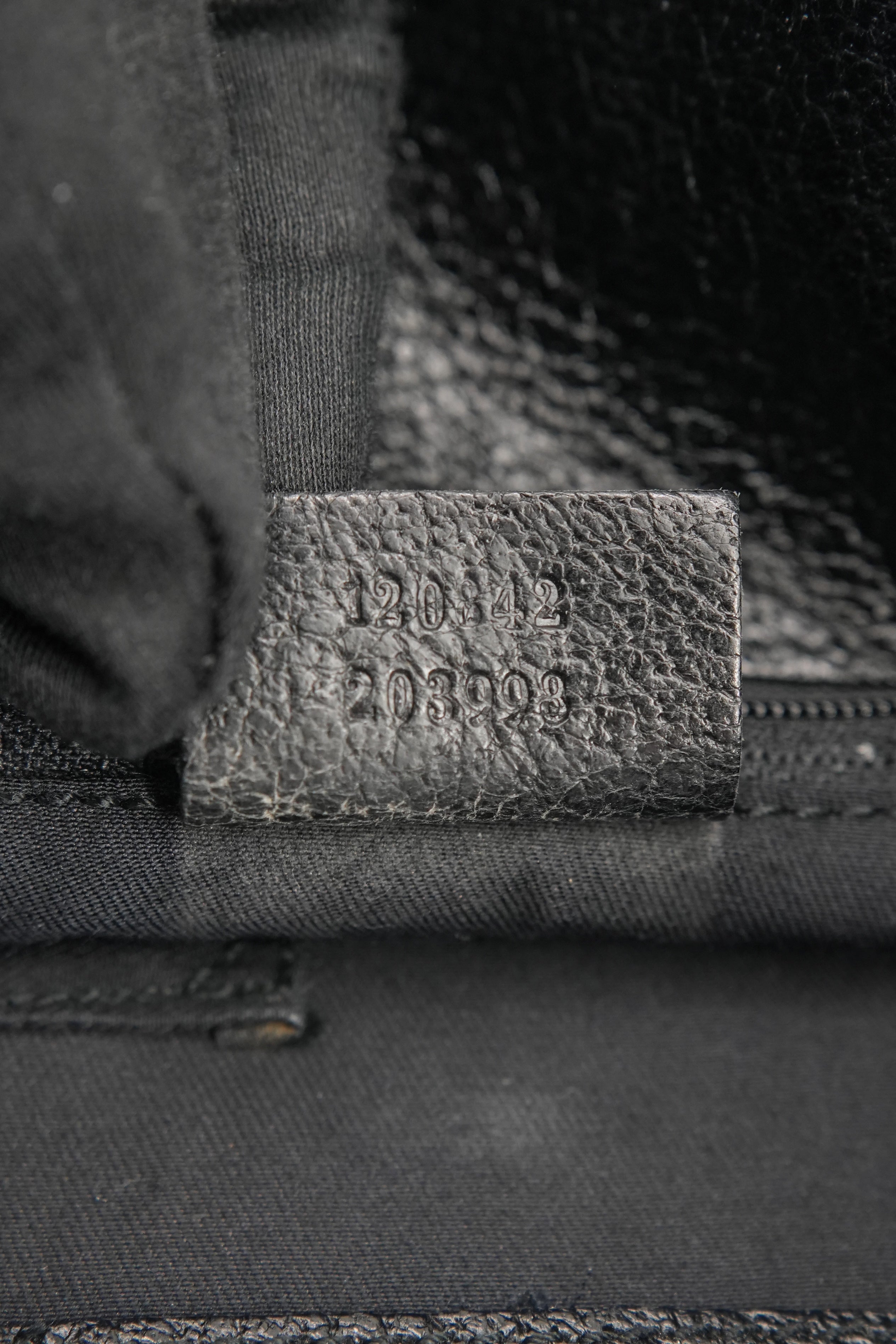 Gucci black signature cloth Eclipse bag 120842 208993