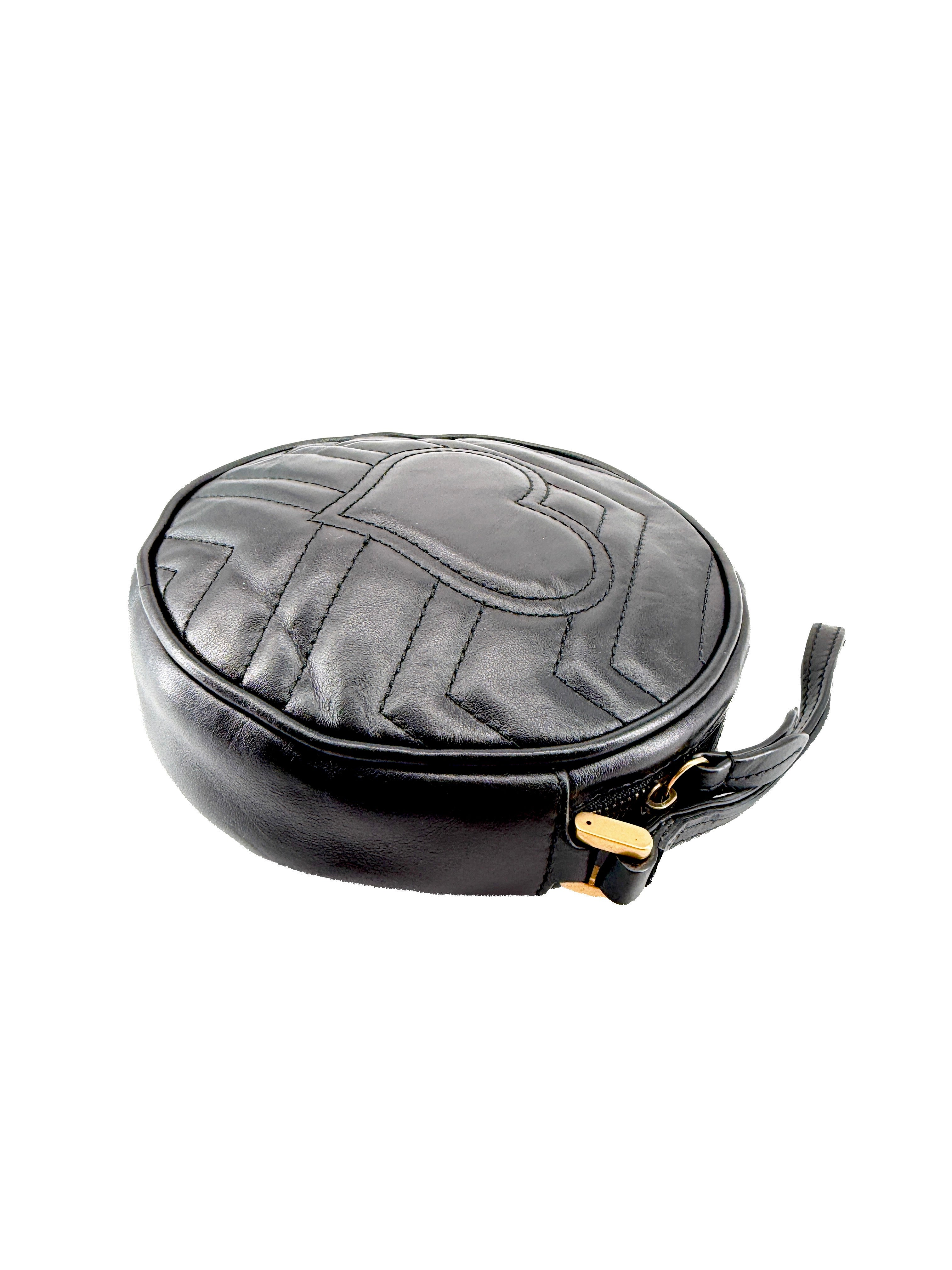 Gucci black Marmont GG wristlet 575164-584046