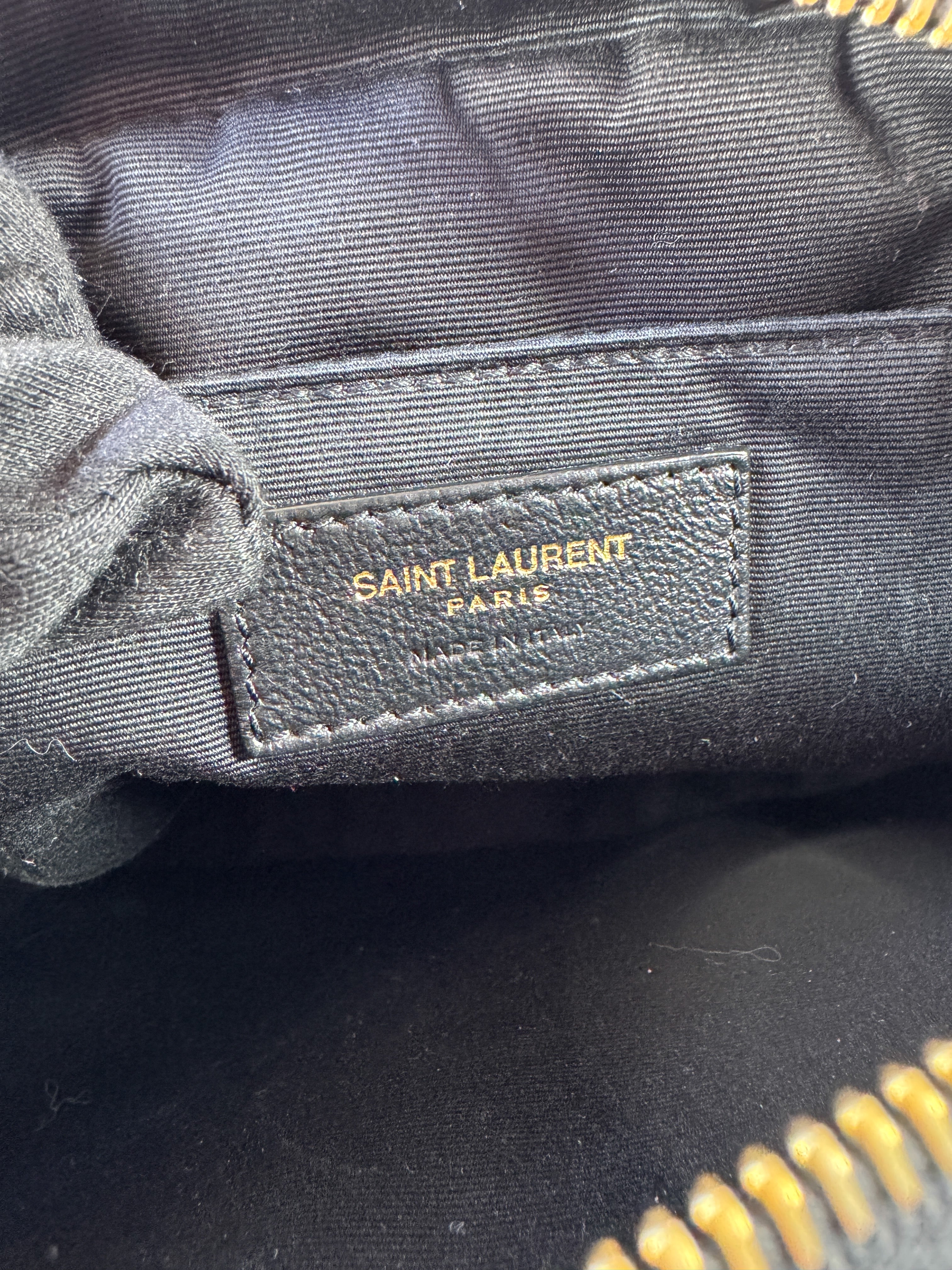 Saint Laurent black Lou medium camera bag FLY761554-0124