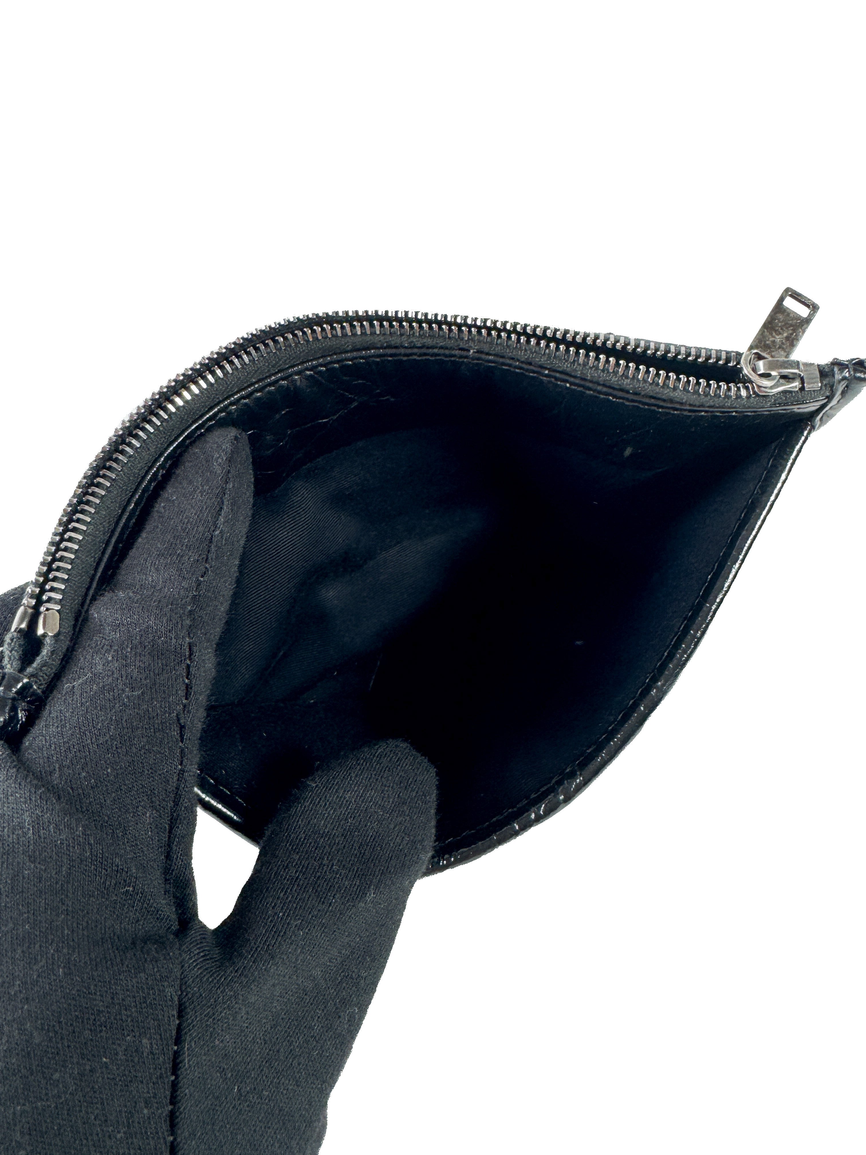 Saint Laurent black leather Nikki bill pouch GRS-583577-0417