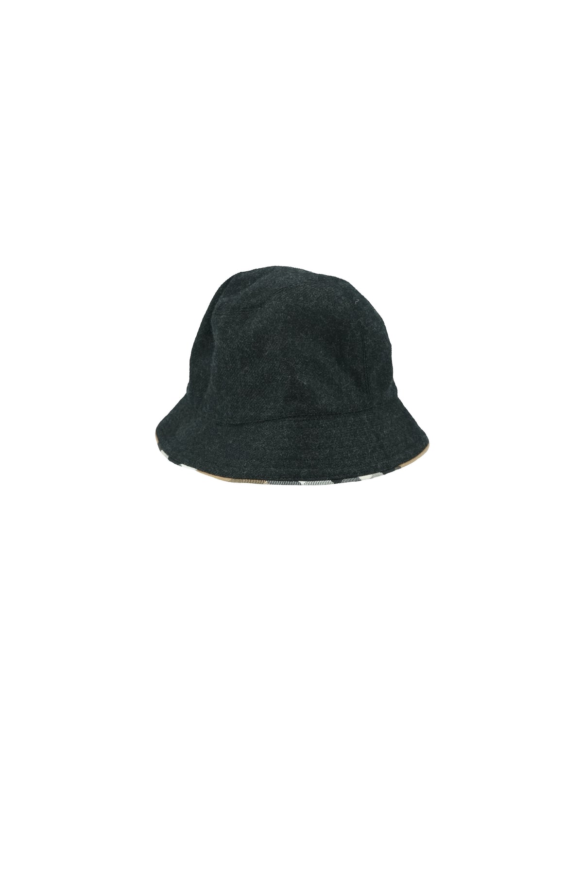 Burberry gray wool bucket hat size M