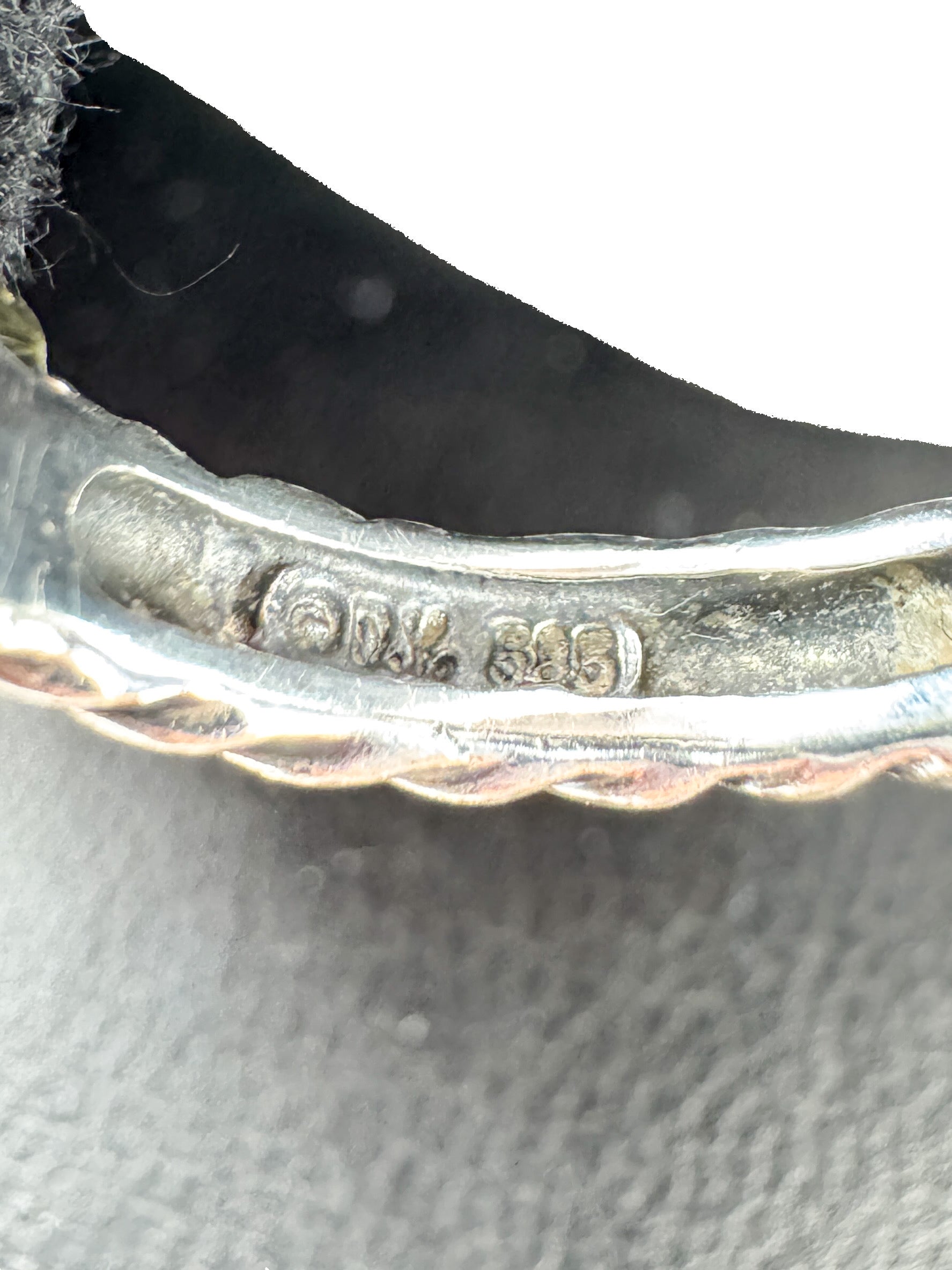 David Yurman sterling silver, 14k gold, peridot ring