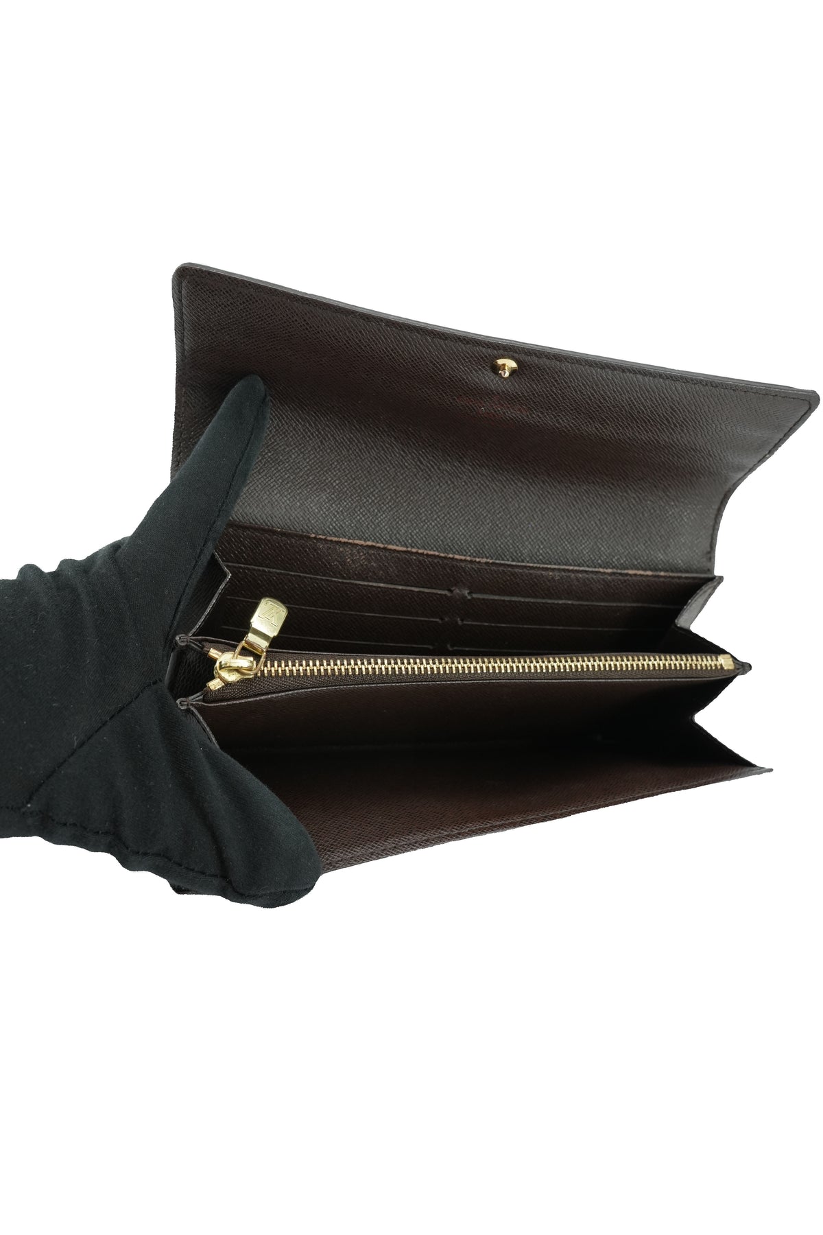 Louis Vuitton damier ebene Sarah wallet SD1079