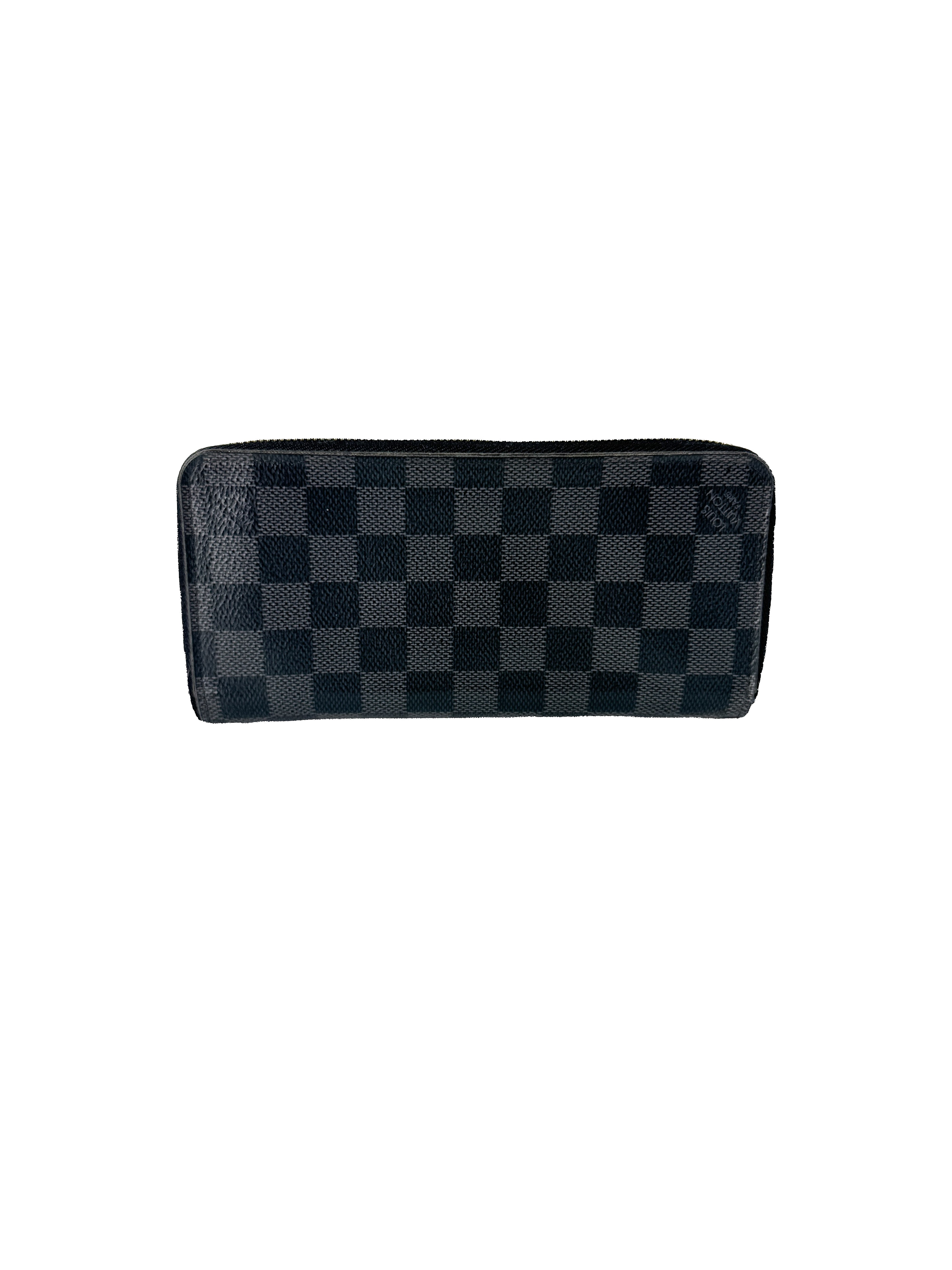 ルイヴィトン Louis Vuitton damier graphite vertical zippy wallet CA2108