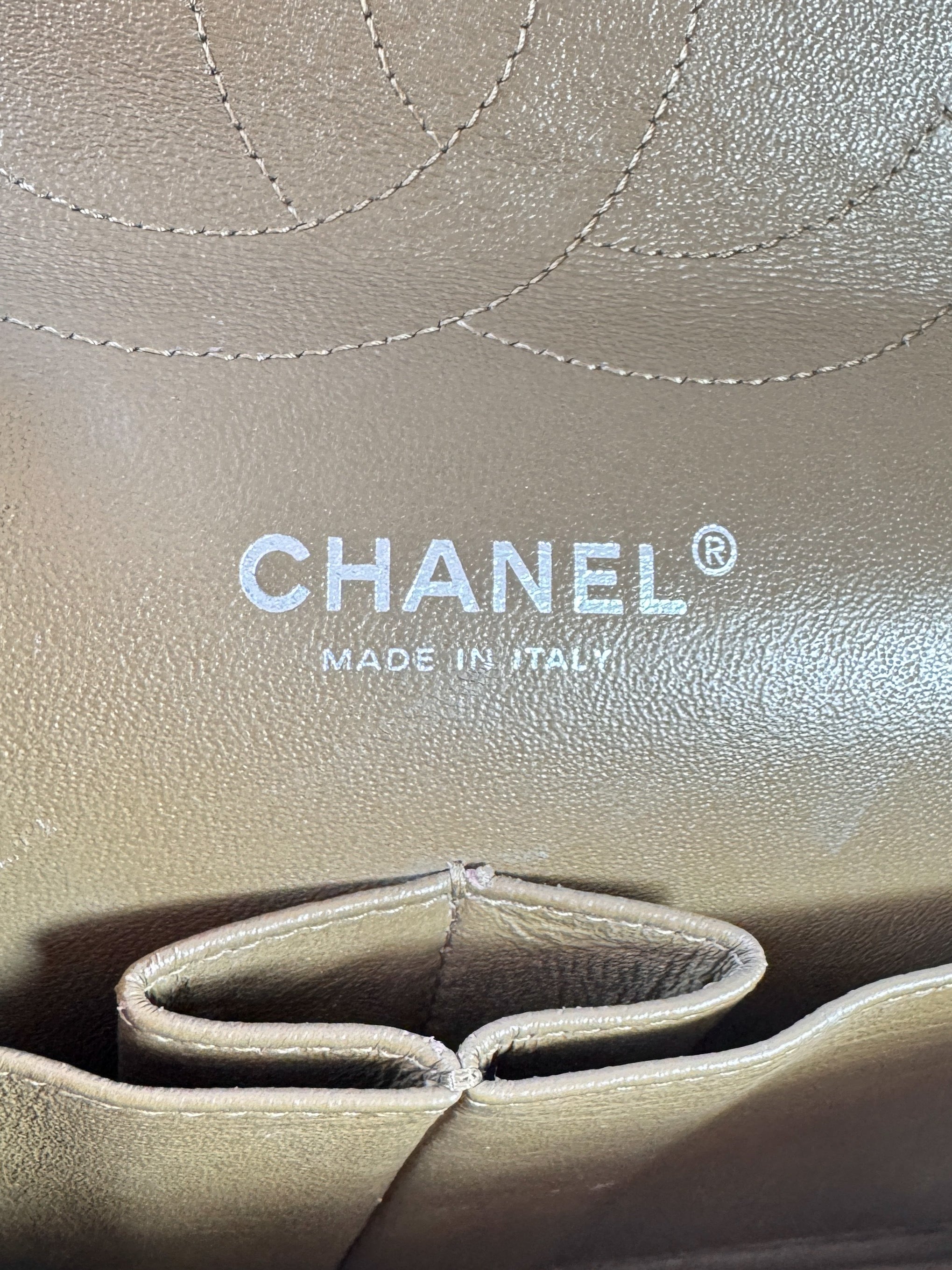 Chanel brown Caviar leather jumbo double flap 15146479