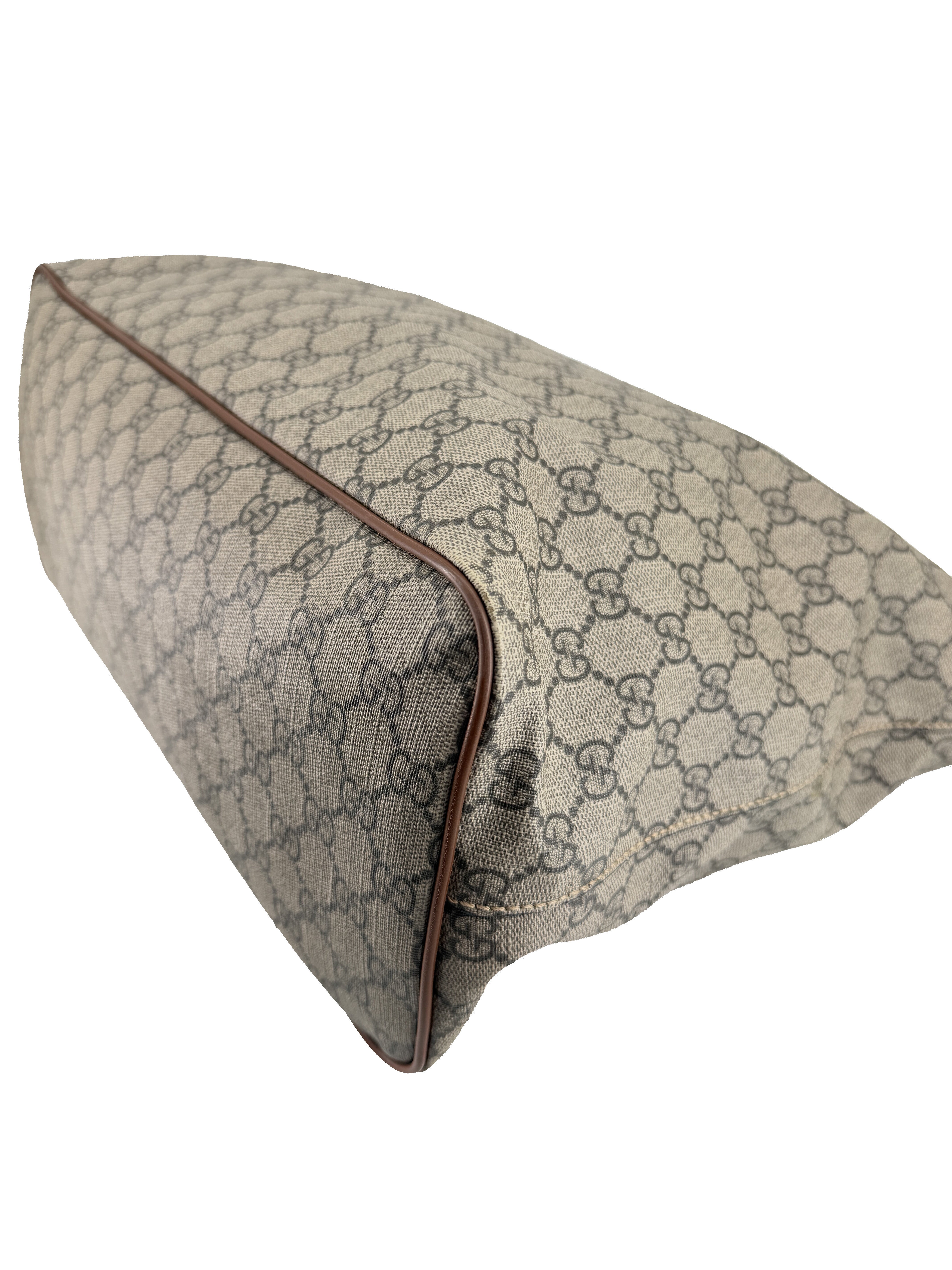 Gucci brown GG medium soft tote 453705 493075