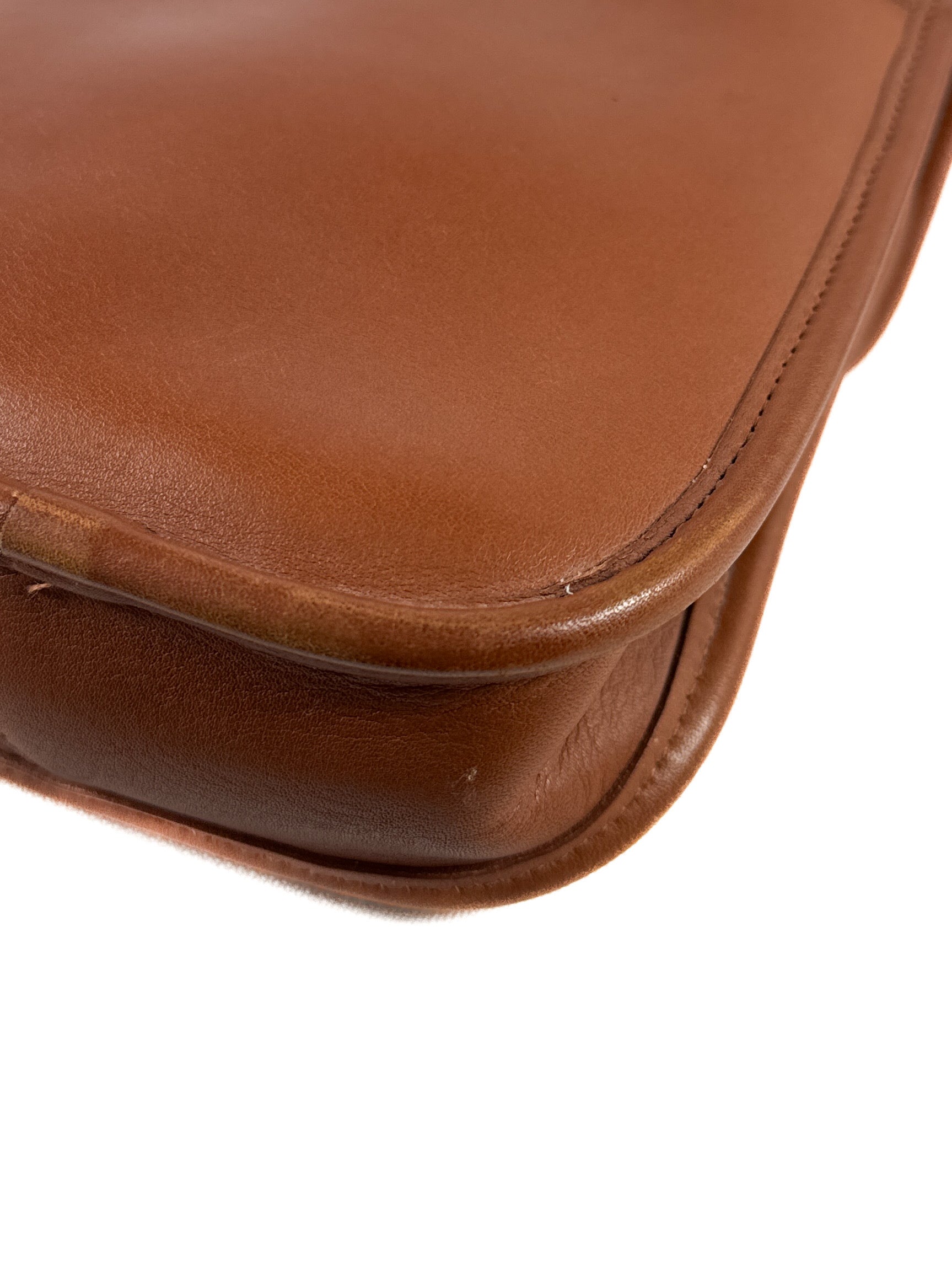 Coach brown leather vintage sidepack crossbody