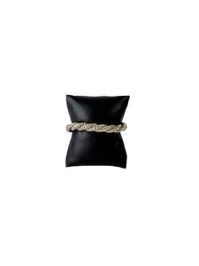 John Hardy sterling silver, 18k gold braided bracelet