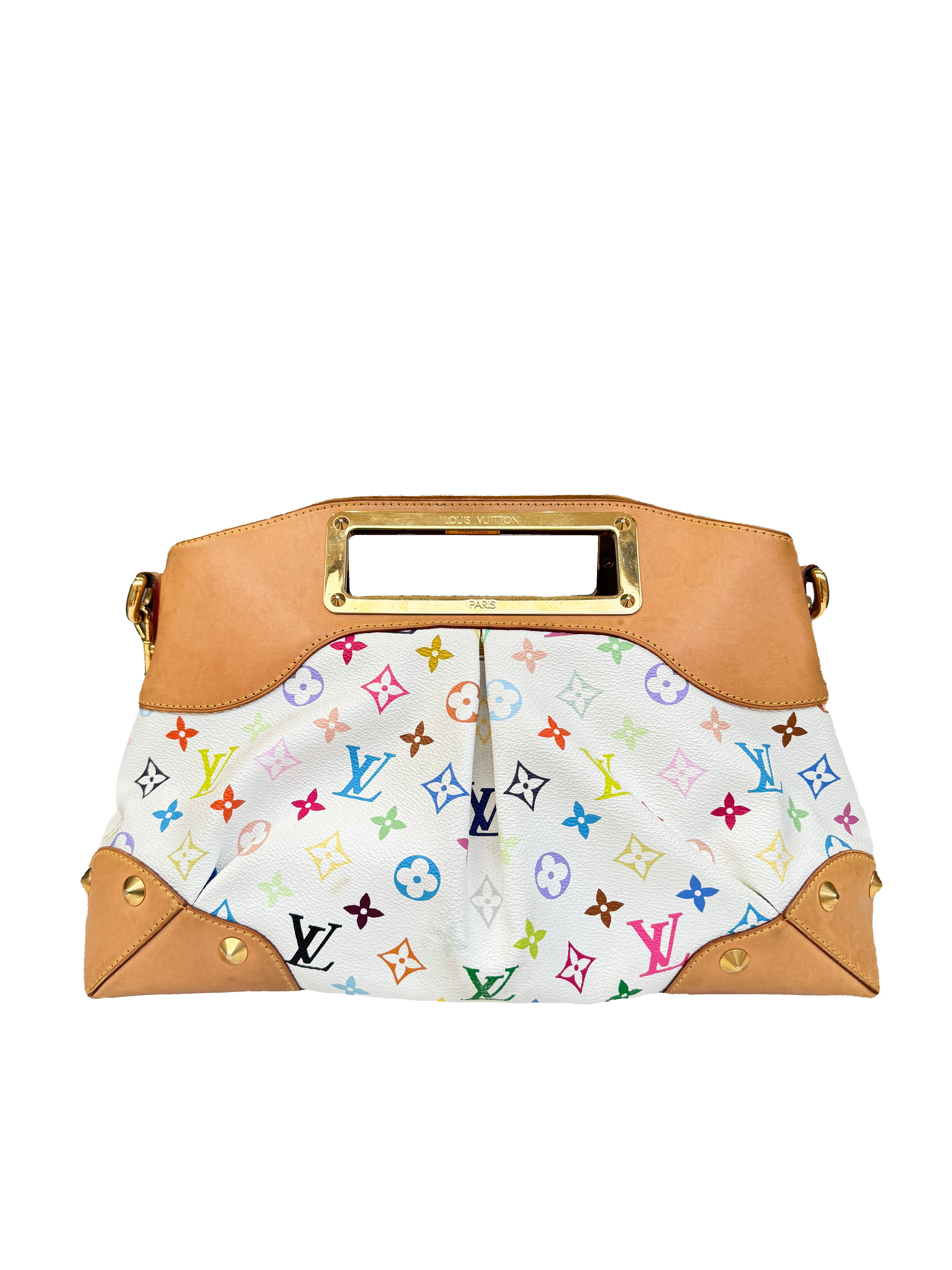 Louis Vuitton white multicolor Judy MM  TR1162