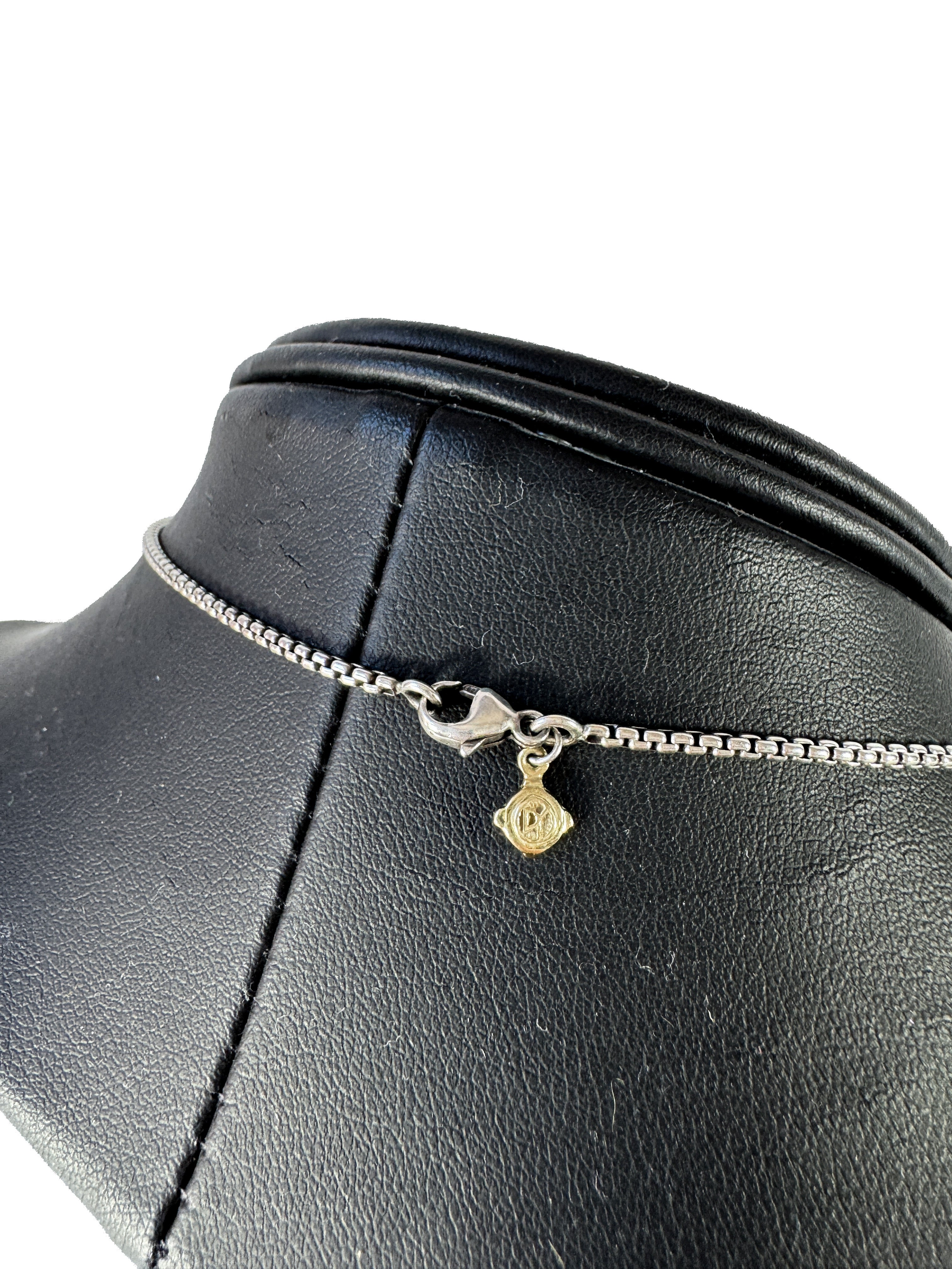 David Yurman gray pearl necklace