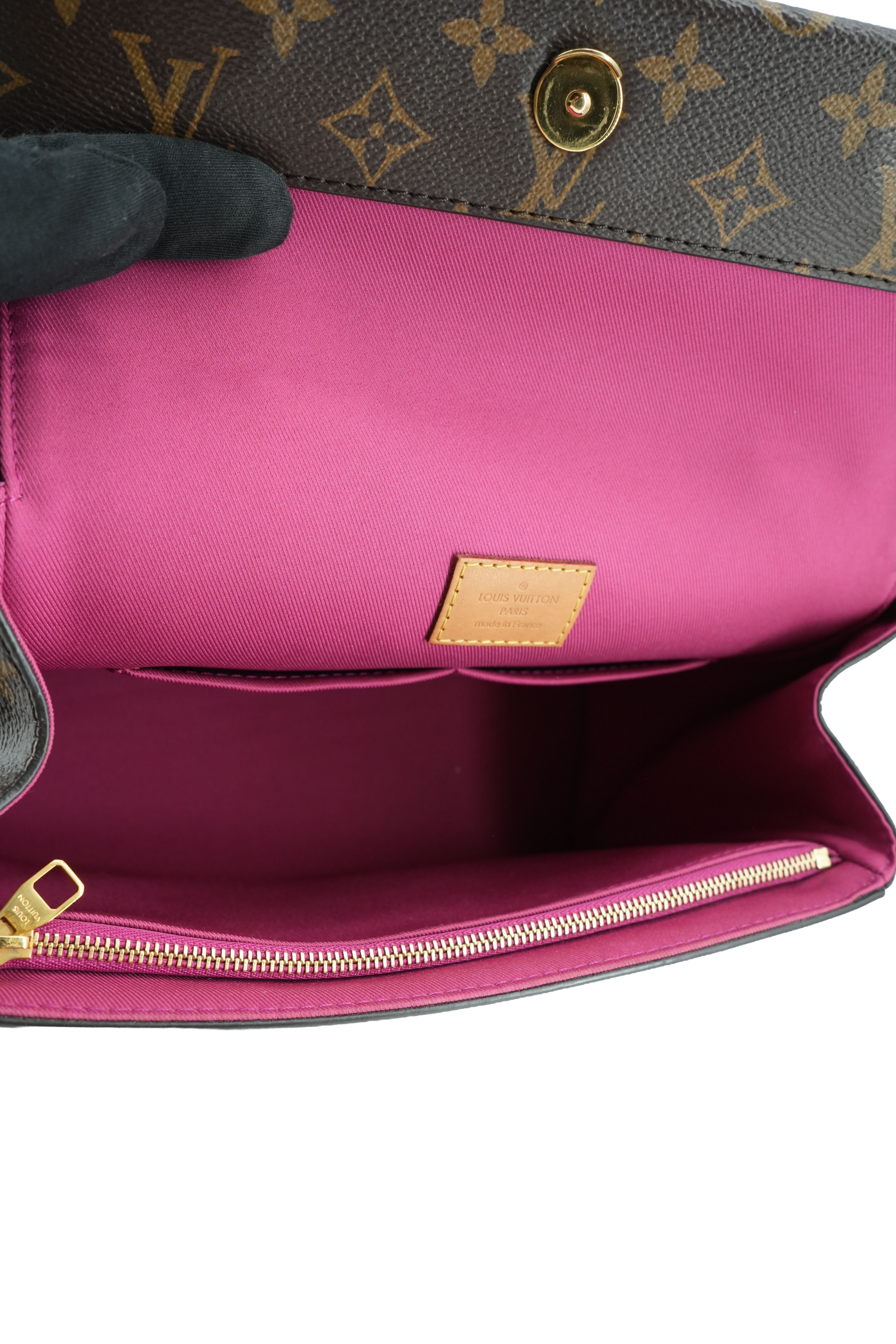 Louis Vuitton monogram Fuchsia Cluny BB Shoulder Bag SA1179