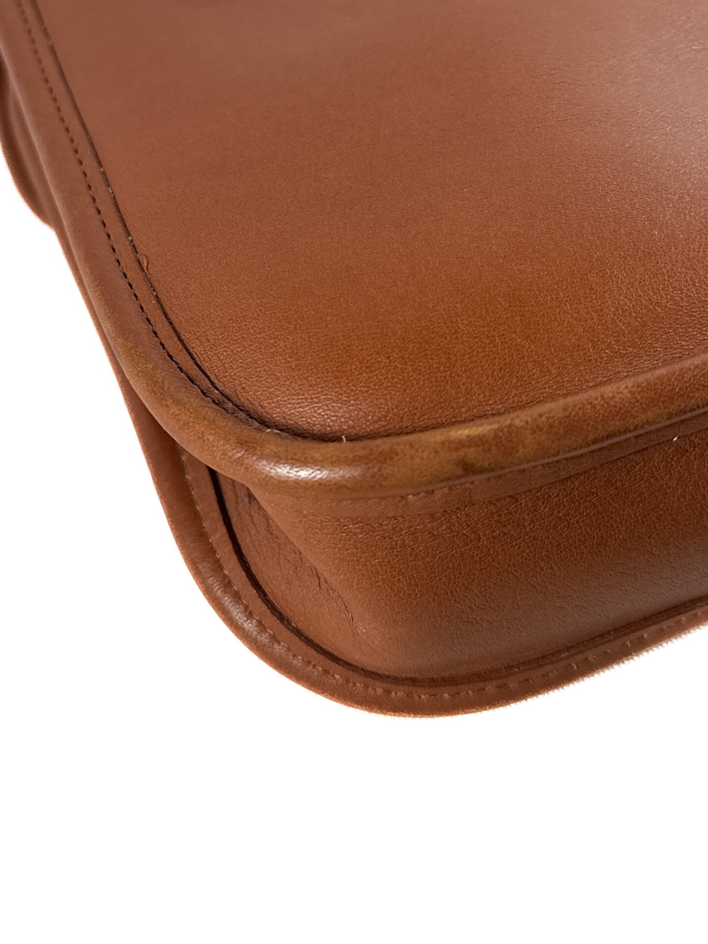 Coach brown leather vintage sidepack crossbody