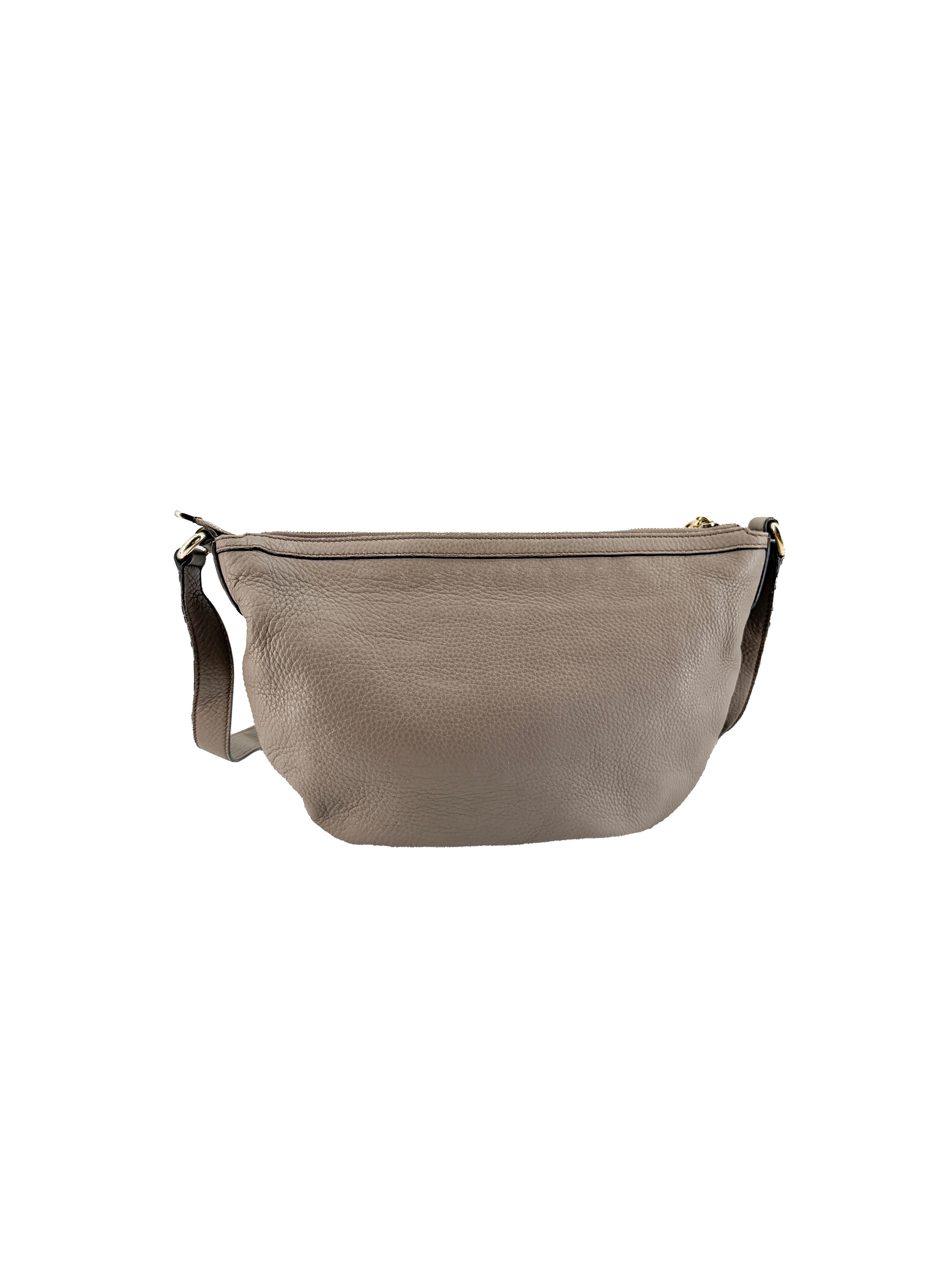 Gucci gray soho interlocking G shoulder bag 308361000926