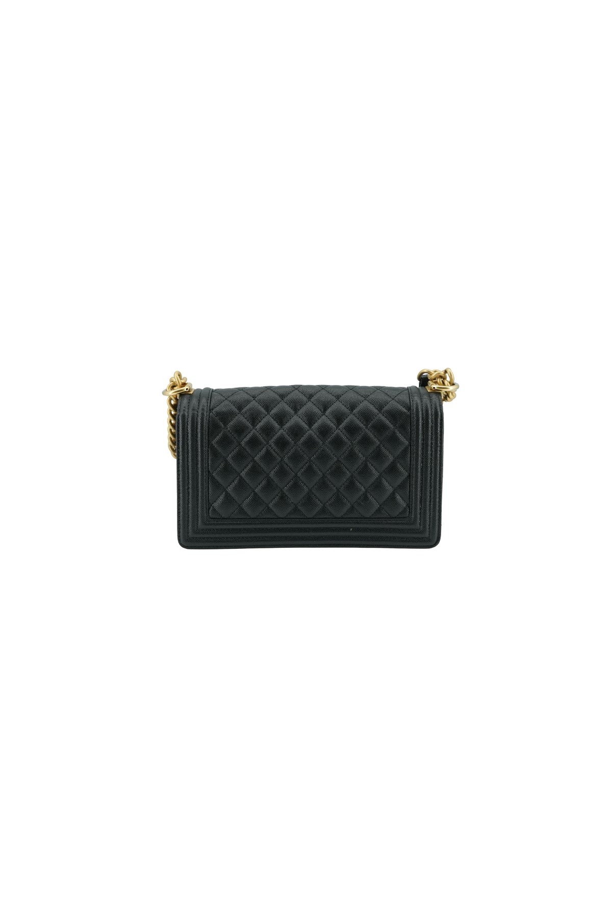 Chanel black caviar Boy bag GPU8KPG9