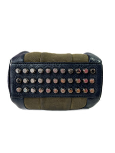 Alexander Wang navy and olive mini rockie rocco crossbody