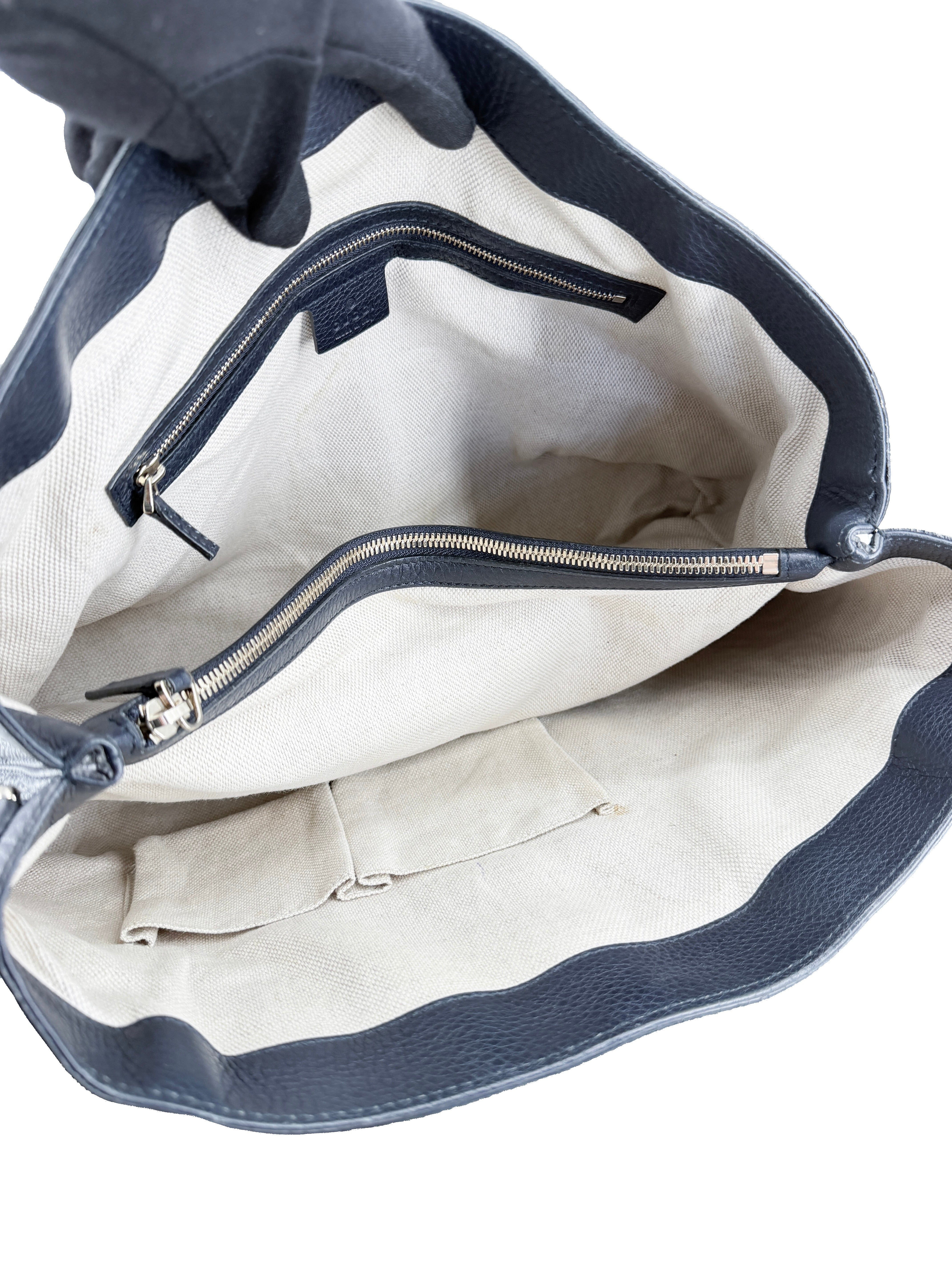 Gucci dark navy Soho Working tote 308363213317