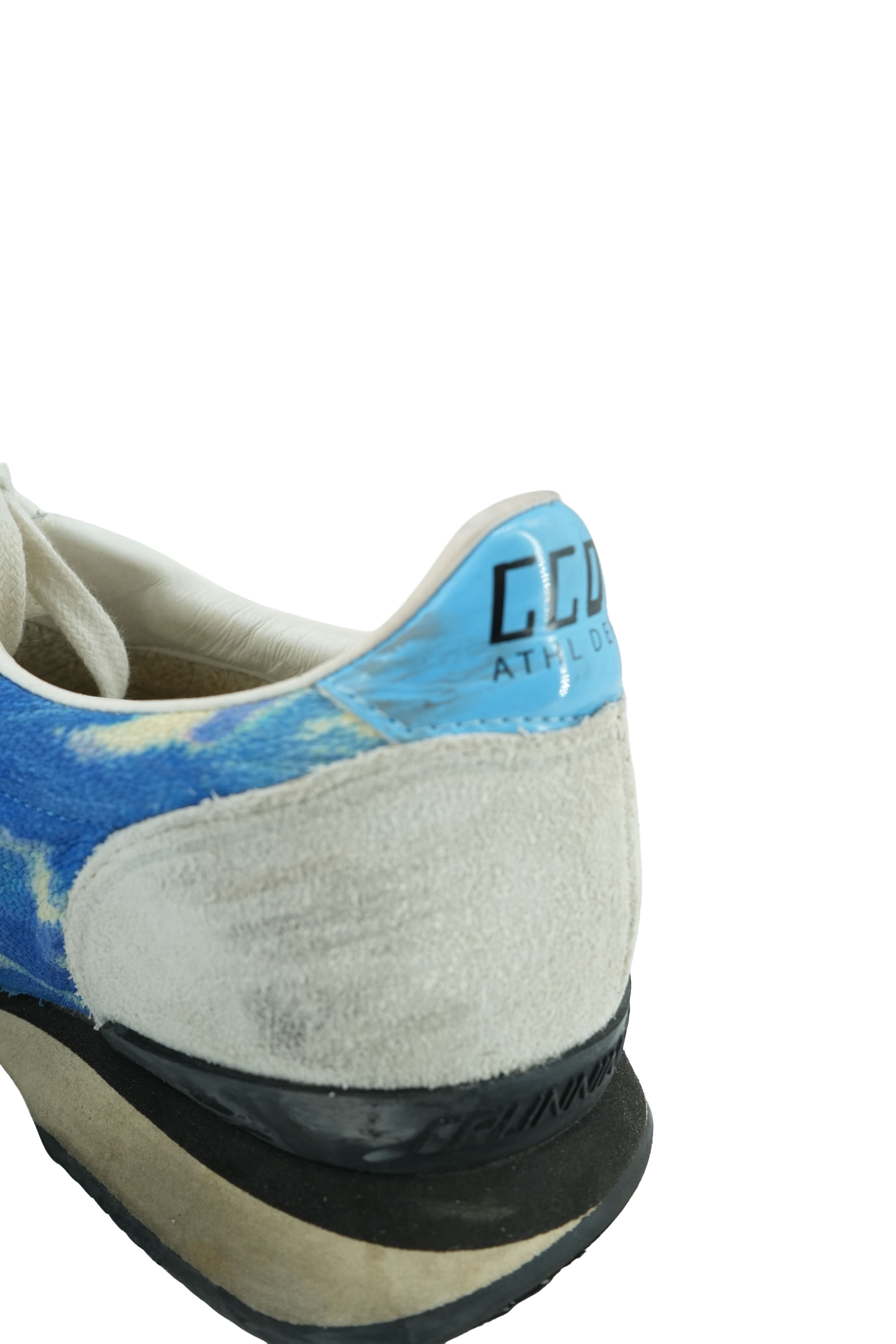 Golden Goose blue tie dye running sneakers size 37 (7)