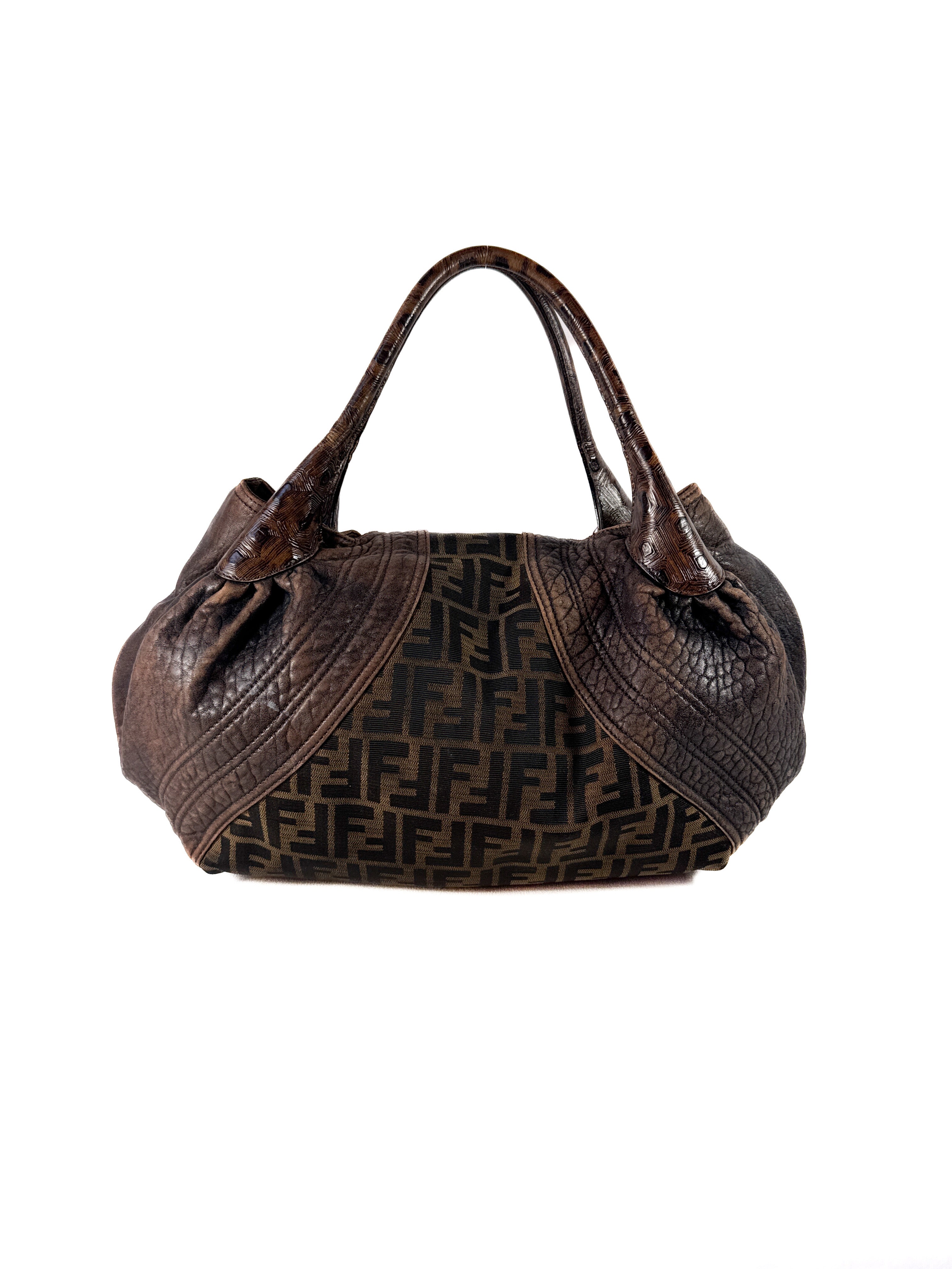 Fendi brown Zucca Spy bag *as is*