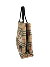 Burberry nova check mini canvas tote