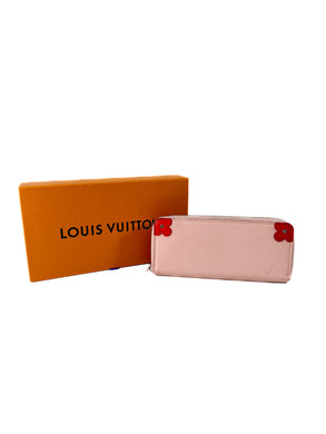 Louis Vuitton pink Epi blooming corners Clemence wallet  UB2108 *as is*