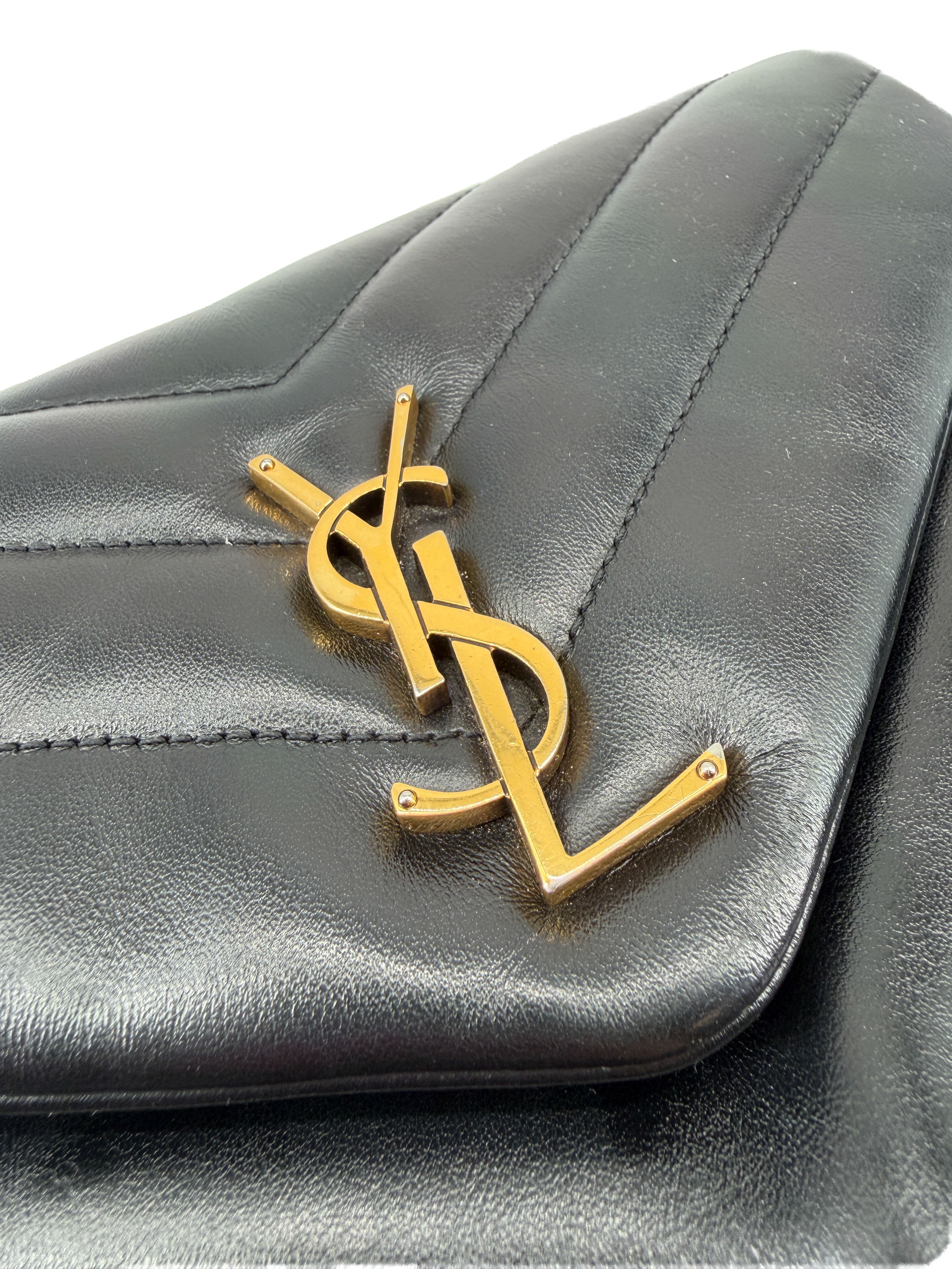 Saint Laurent black leather Loulou small shoulder bagVTM494699-0222