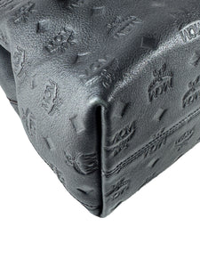 MCM black leather Klara hobo